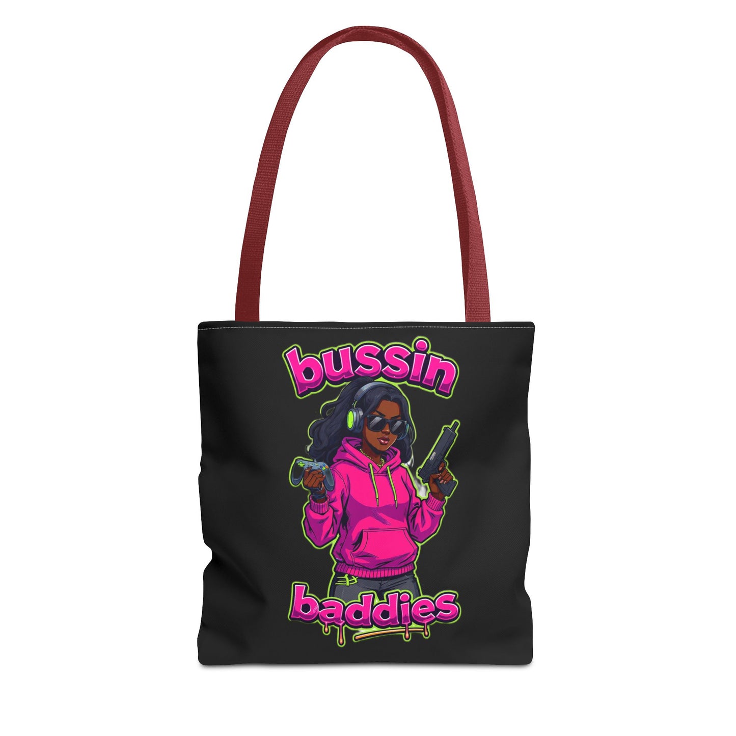 Bussin Baddies Tote Bag, Trendy Carryall, Women's Fashion Accessory, Streetwear Shopping Bag, Gift for Her