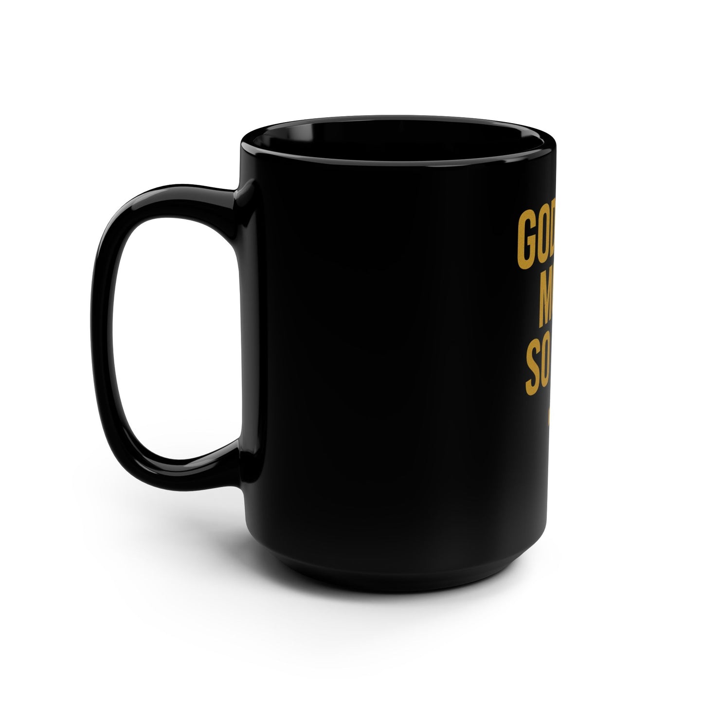 Inspirational Black Mug, Faith-Based Coffee Cup, Motivational Drinkware, Perfect Gift for Believers, God Said Move Mug