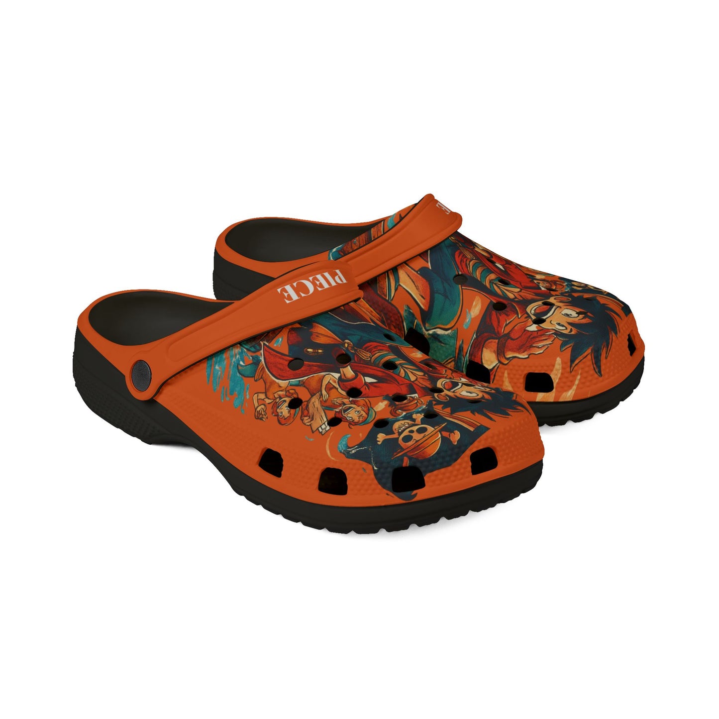 One Piece EVA Foam Shoes, Cartoon Clogs, Anime Footwear, Perfect for Travel, Summer, Everyday Wear
