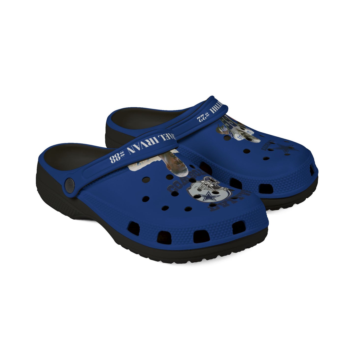 Cowboys EVA Foam Rubber Shoes with Team Spirit, Comfortable Slip-On Clogs, Perfect for Game Days, Casual Wear, Gifts for Fans