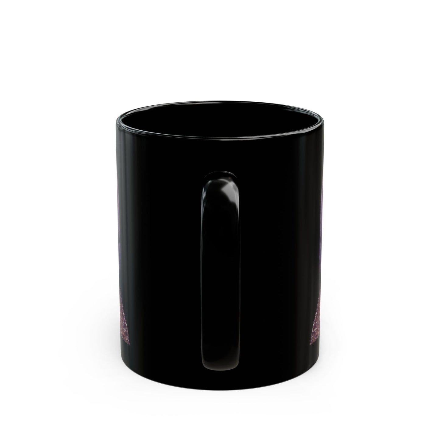 Glamorous Female Rapper Black Mug with Artistic Design, Coffee Cup, Unique Gift, Tea Mug, Home Decor, Personalized Drinkware