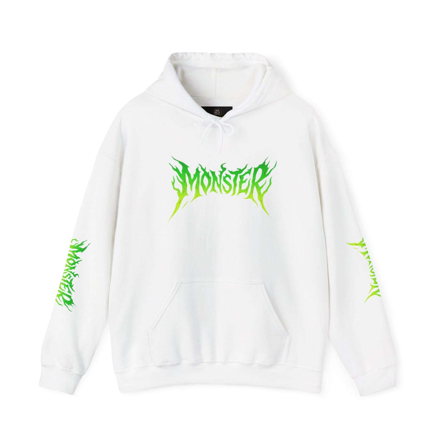Monster Vibe Unisex Hooded Sweatshirt, Streetwear, Casual Hoodie, Graphic Sweatshirt, Cool Gift, Halloween Apparel, Everyday Wear