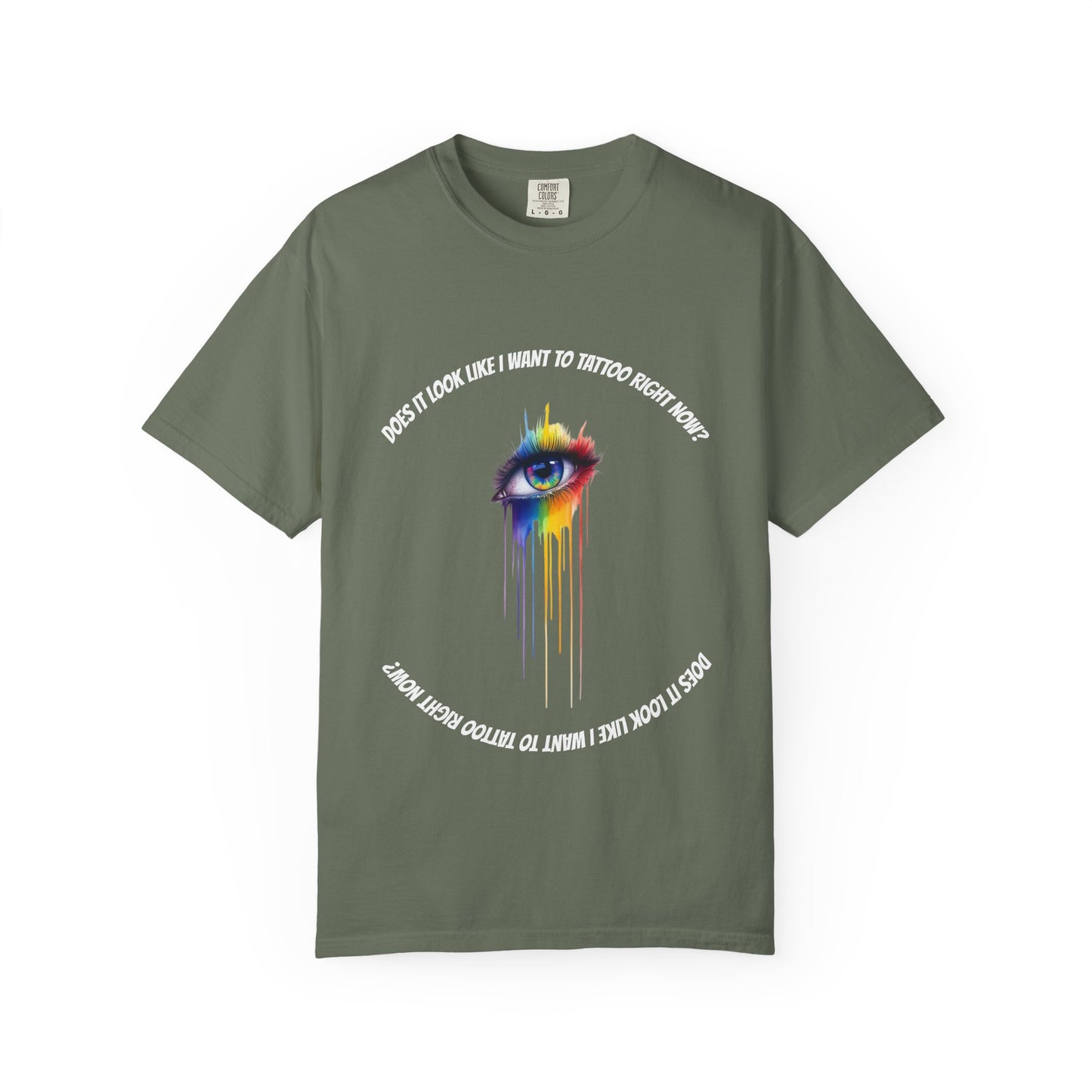 Vibrant Eye Art T-Shirt | Unisex Garment-Dyed Tee, Artistic Apparel, Colorful Fashion, Unique Gift, Everyday Wear