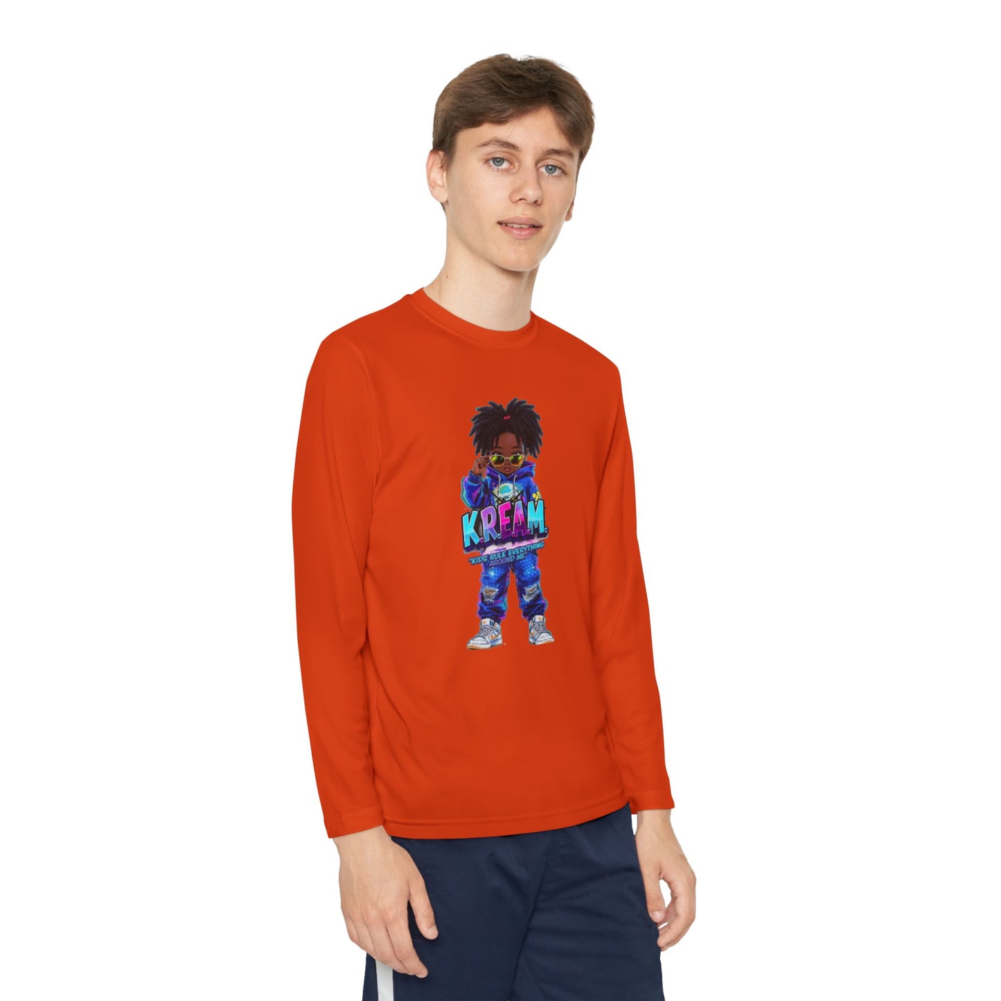 Youth Long Sleeve Tee for Trendy Kids, Cool Graphic Tee, Perfect for Birthdays, Playdates, School Events, Unique Gift Idea