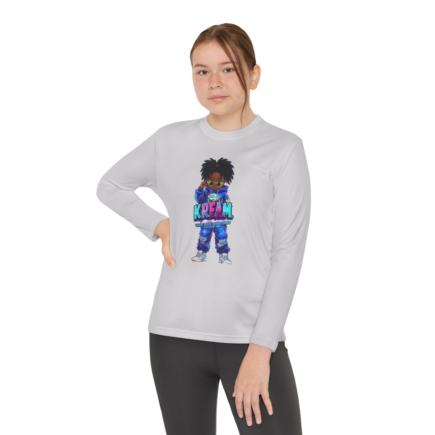 Youth Long Sleeve Tee for Trendy Kids, Cool Graphic Tee, Perfect for Birthdays, Playdates, School Events, Unique Gift Idea