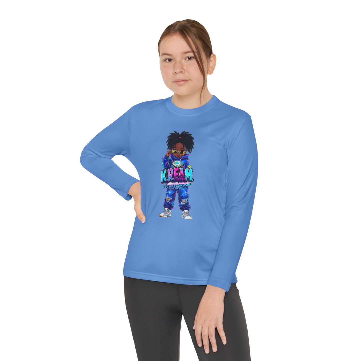 Youth Long Sleeve Tee for Trendy Kids, Cool Graphic Tee, Perfect for Birthdays, Playdates, School Events, Unique Gift Idea