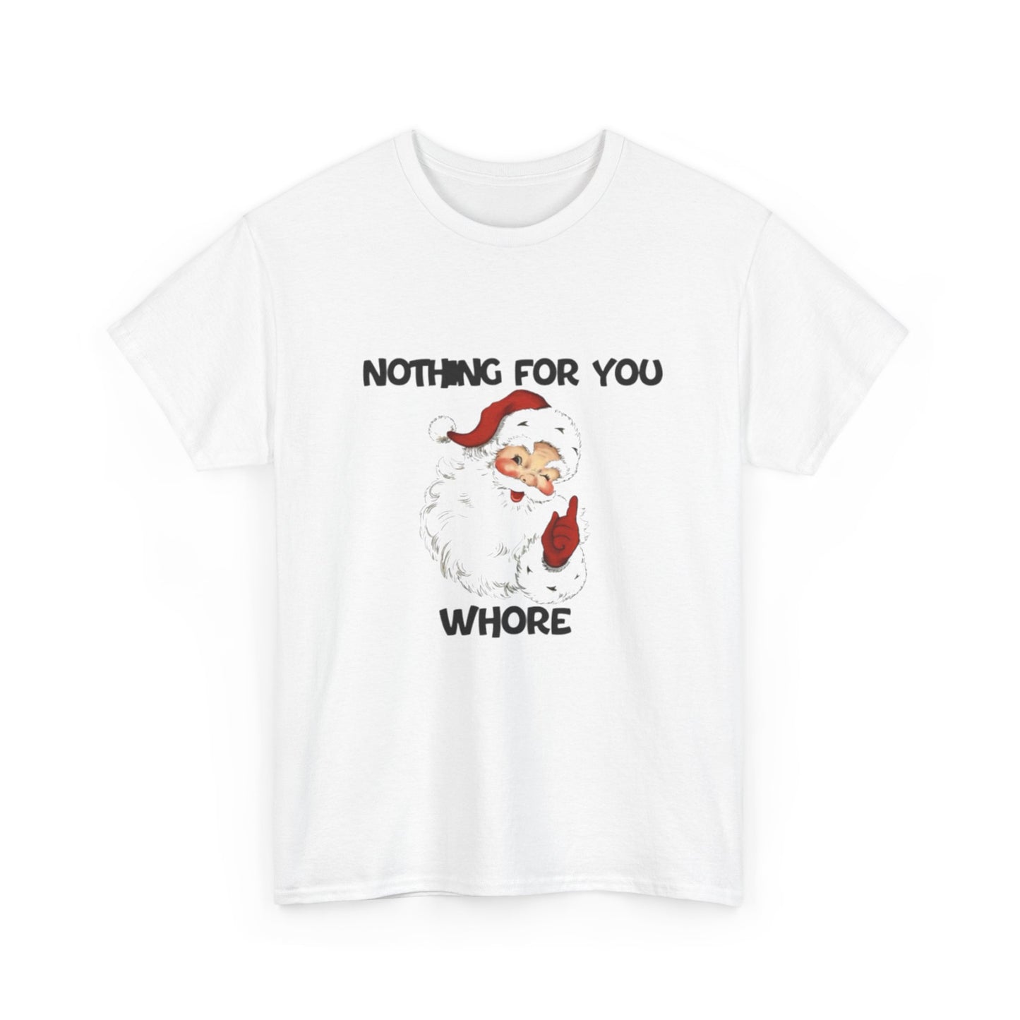 Funny Santa Claus Tee, Unisex Heavy Cotton Tee, Holiday Humor Shirt, Christmas Gift for Friends, Casual Wear
