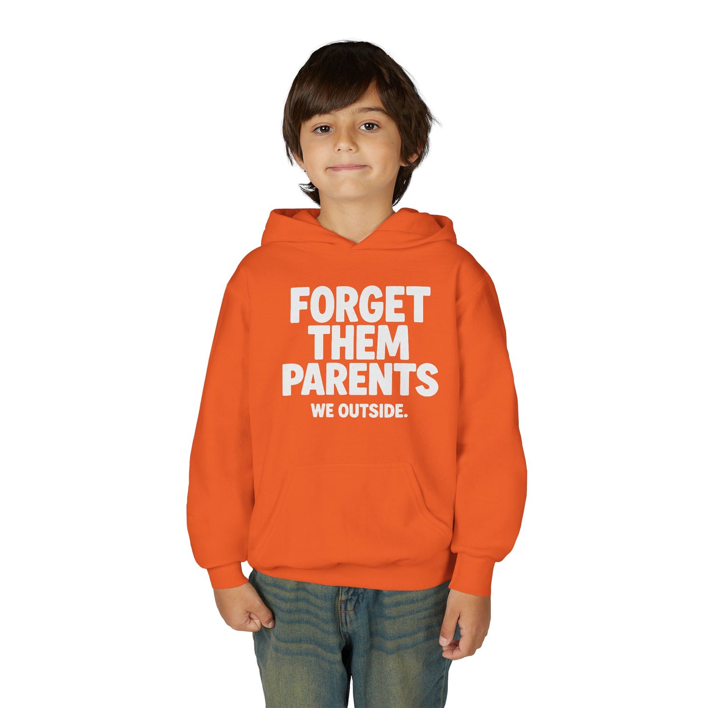 Youth Hoodie - Forget Them Parents, Funny Sweatshirt, Kids Hoodie, Outdoor Adventure, Gift for Teens, Casual Wear