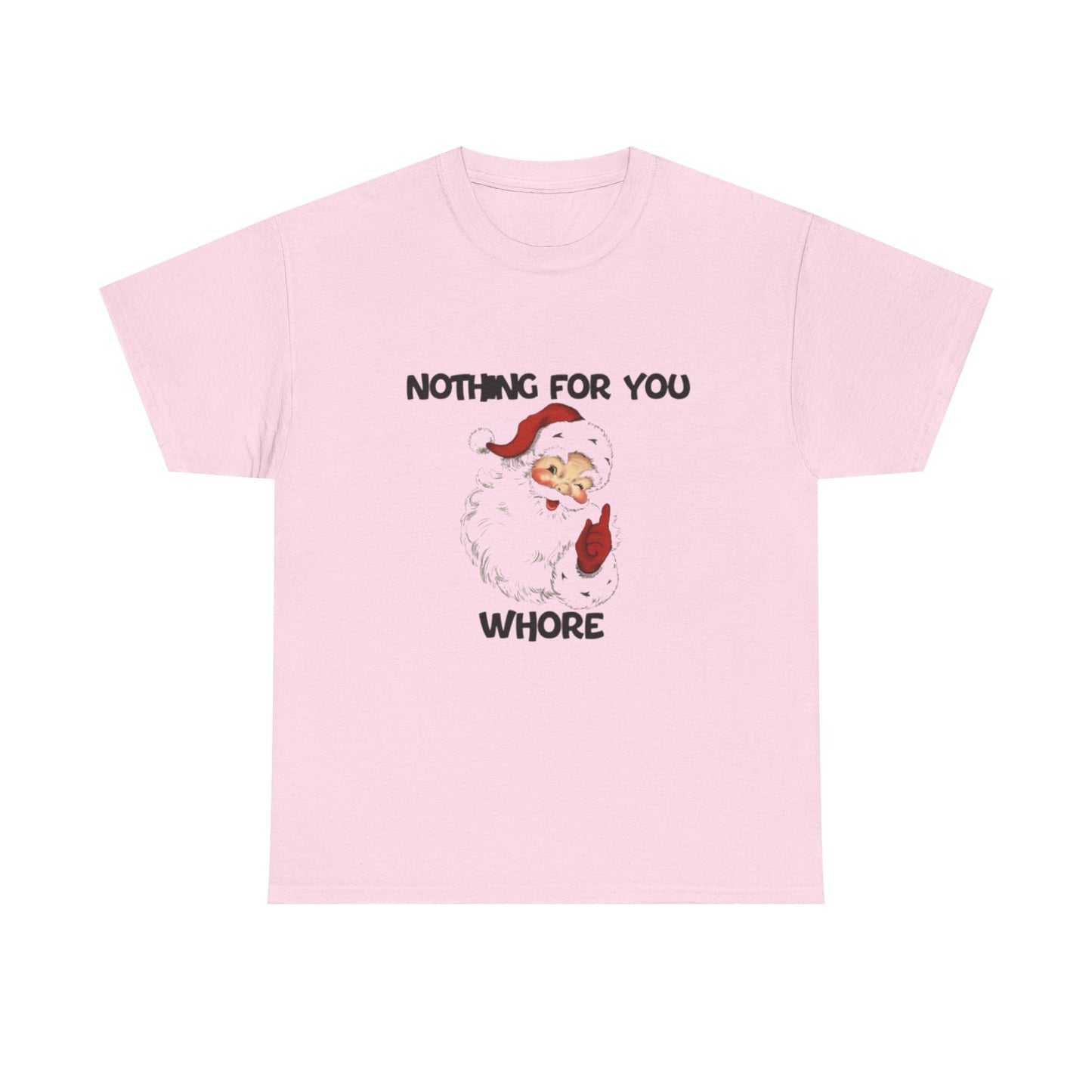 Funny Santa Claus Tee, Unisex Heavy Cotton Tee, Holiday Humor Shirt, Christmas Gift for Friends, Casual Wear