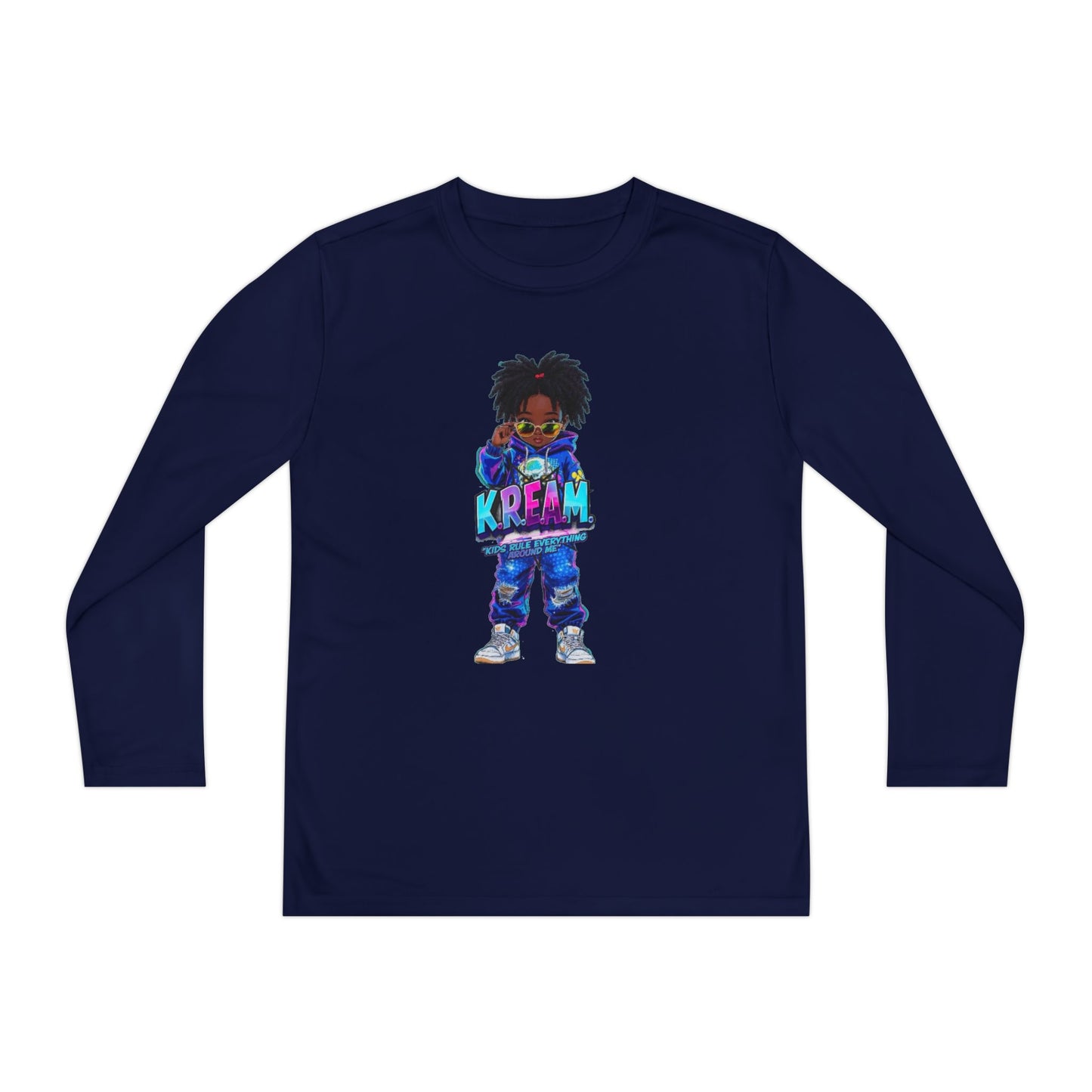 Youth Long Sleeve Tee for Trendy Kids, Cool Graphic Tee, Perfect for Birthdays, Playdates, School Events, Unique Gift Idea