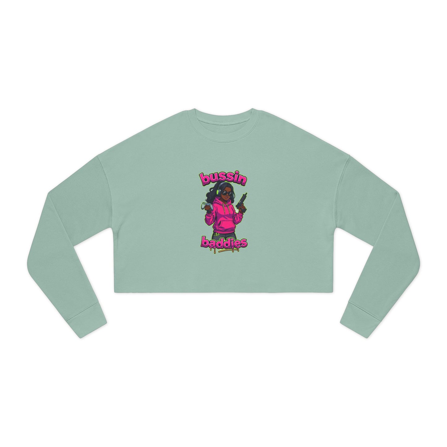 Trendy Cropped Sweatshirt for Women, Funny Gift for Friends, Cute Casual Wear, Stylish Lounge Top, Perfect for Parties