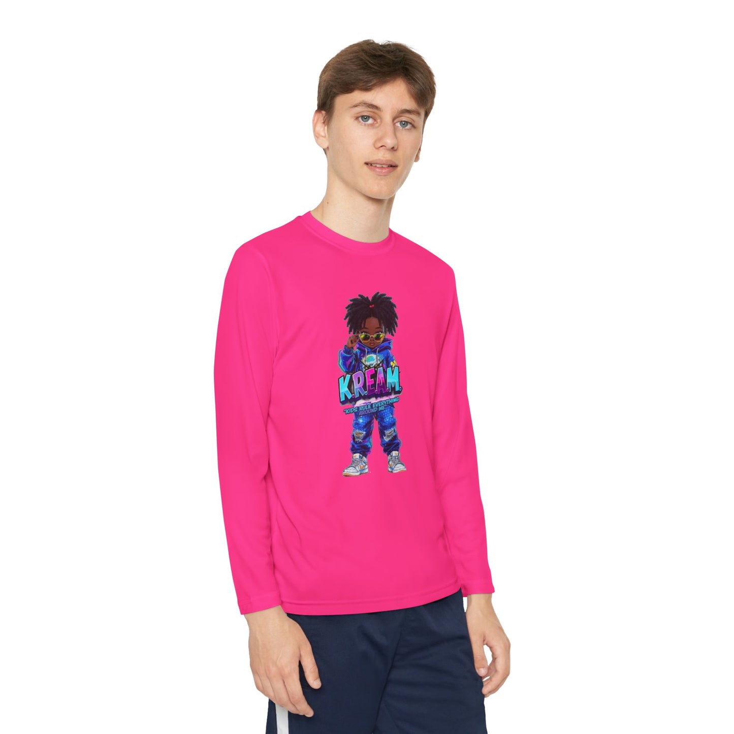 Youth Long Sleeve Tee for Trendy Kids, Cool Graphic Tee, Perfect for Birthdays, Playdates, School Events, Unique Gift Idea