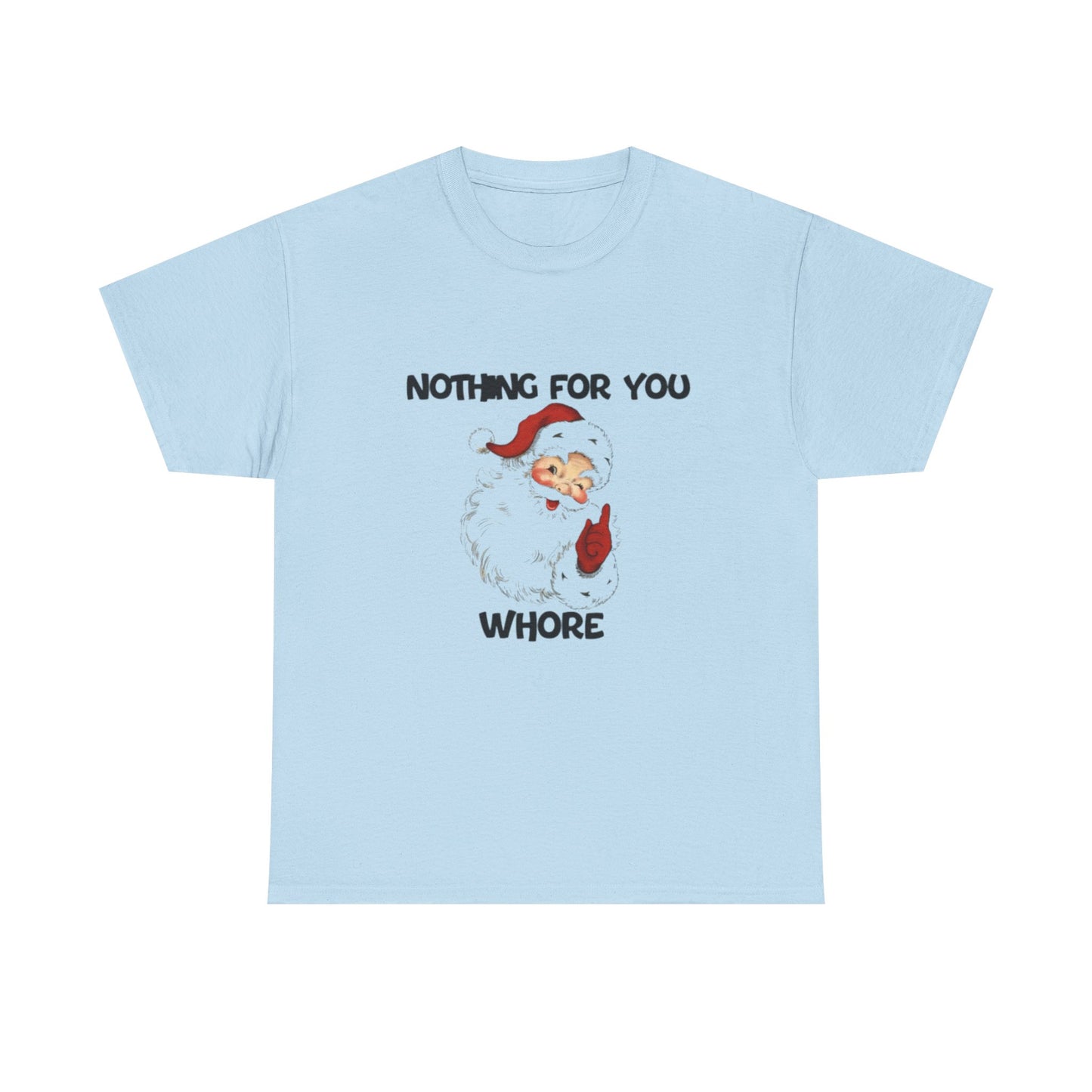 Funny Santa Claus Tee, Unisex Heavy Cotton Tee, Holiday Humor Shirt, Christmas Gift for Friends, Casual Wear
