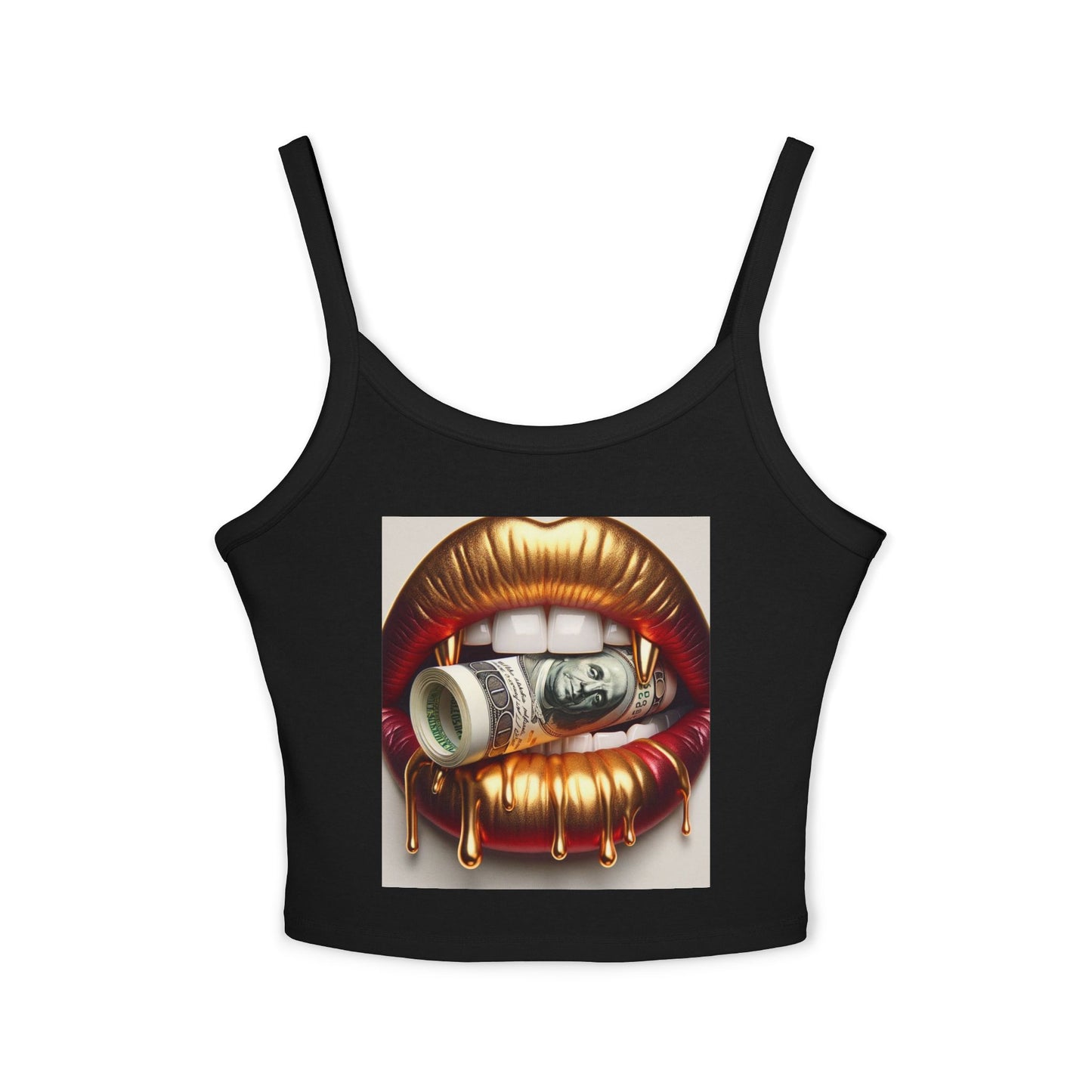 Bold Statement Women's Spaghetti Strap Tank Top, Graphic Tank, Summer Outfit, Party Wear, Streetwear Essential