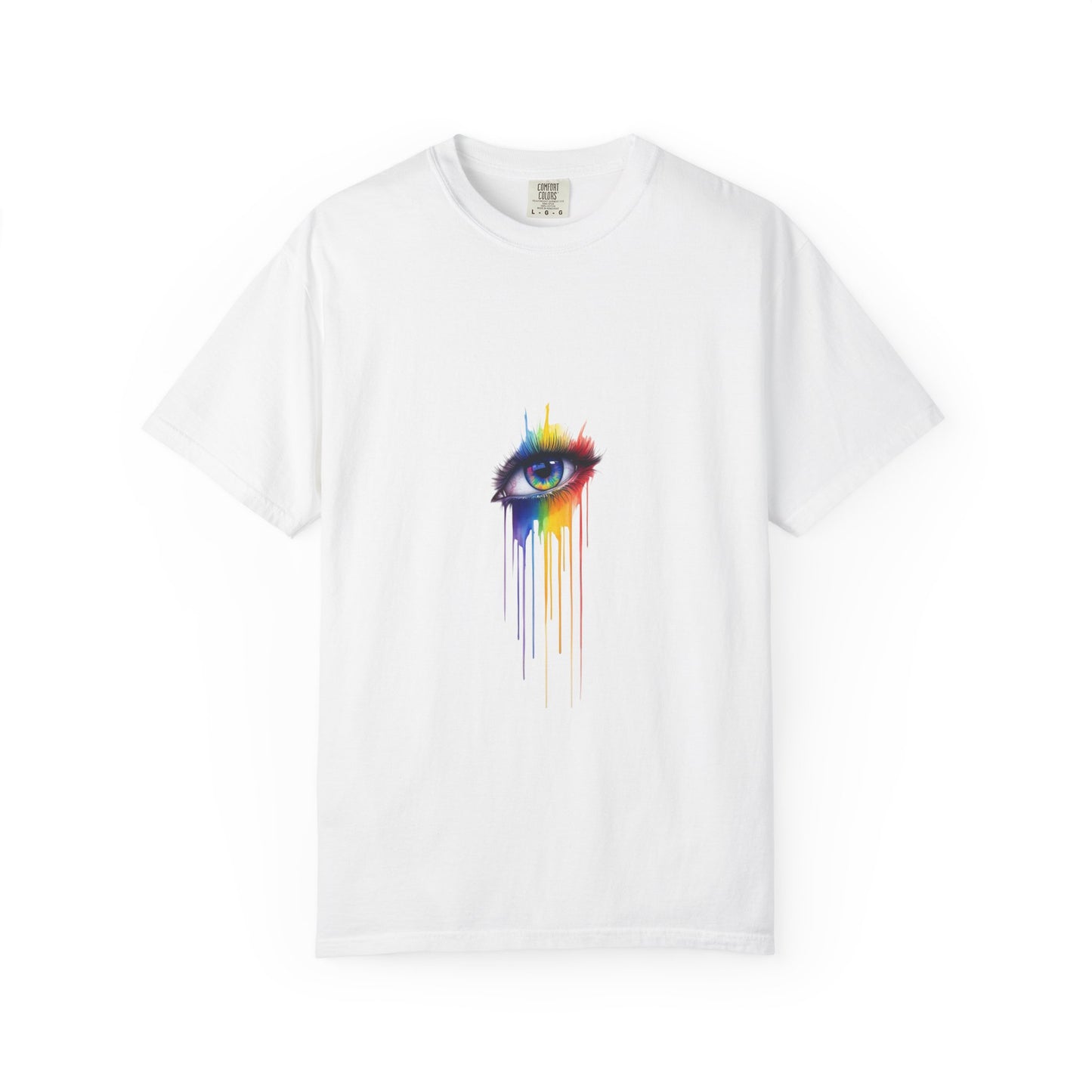 Vibrant Eye Art T-Shirt | Unisex Garment-Dyed Tee, Artistic Apparel, Colorful Fashion, Unique Gift, Everyday Wear