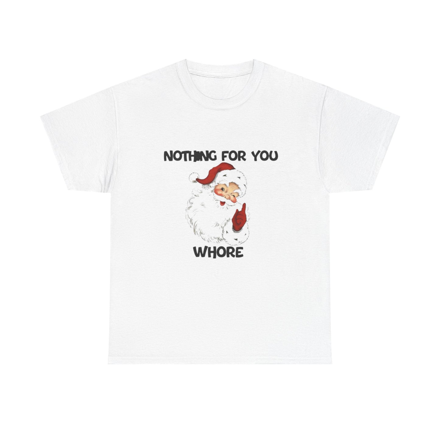 Funny Santa Claus Tee, Unisex Heavy Cotton Tee, Holiday Humor Shirt, Christmas Gift for Friends, Casual Wear