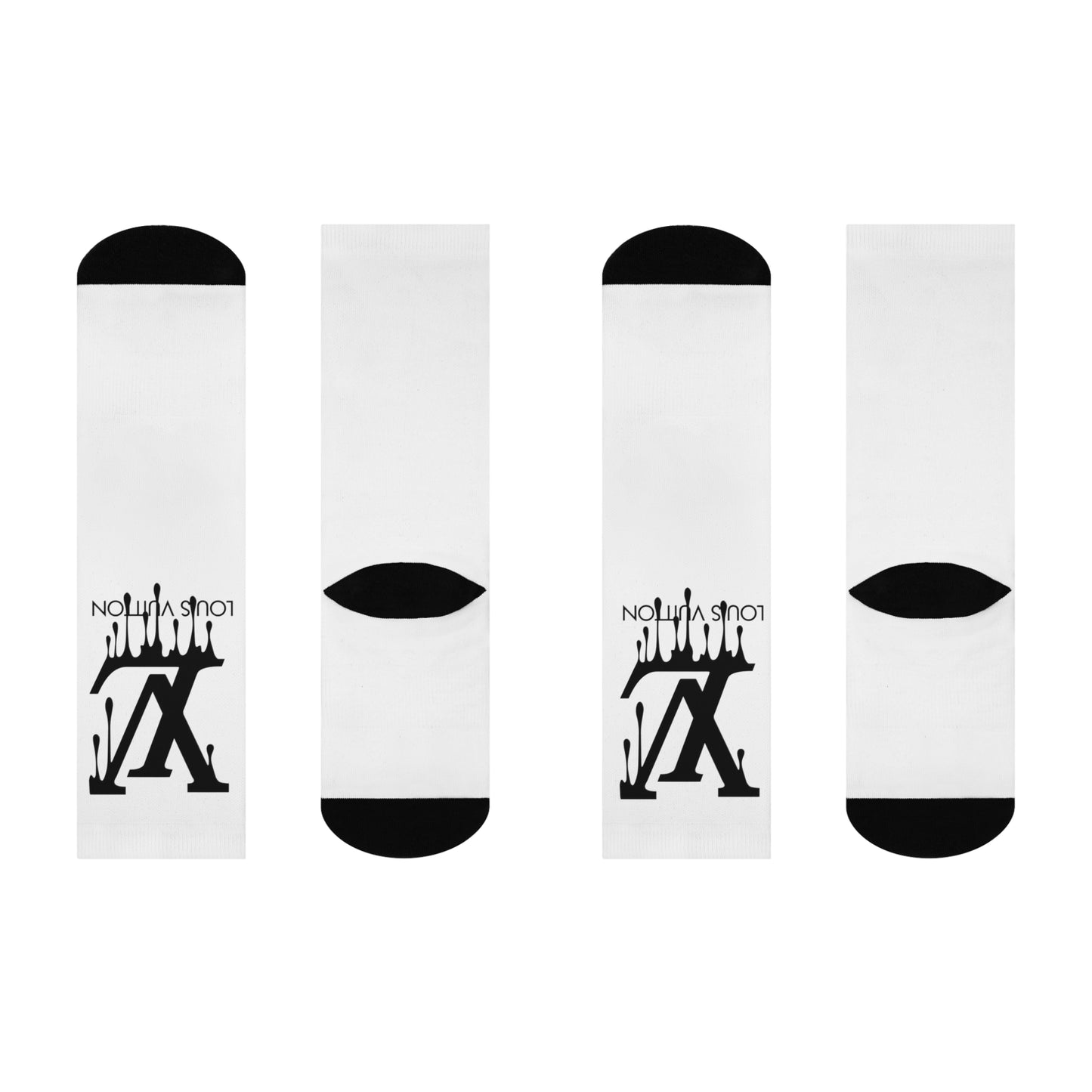 Stylish Cushioned Crew Socks, Trendy Fashion Socks for Comfort, Unique Gift for Fashion Lovers, Streetwear Accessories, Cozy Home Wear