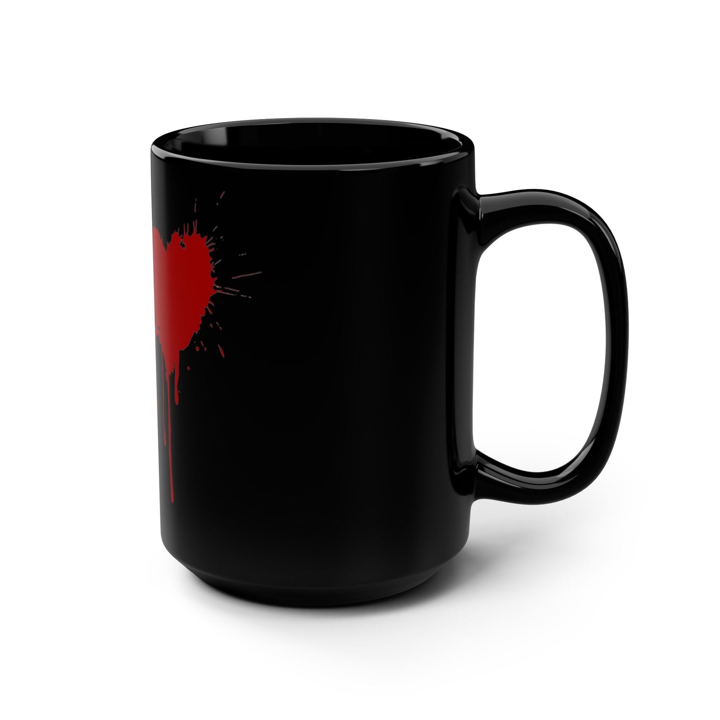 Psycho Heart Mug - 15oz, Gothic Coffee Cup, Unique Gift for Horror Lovers, Valentine's Day, Halloween Decor