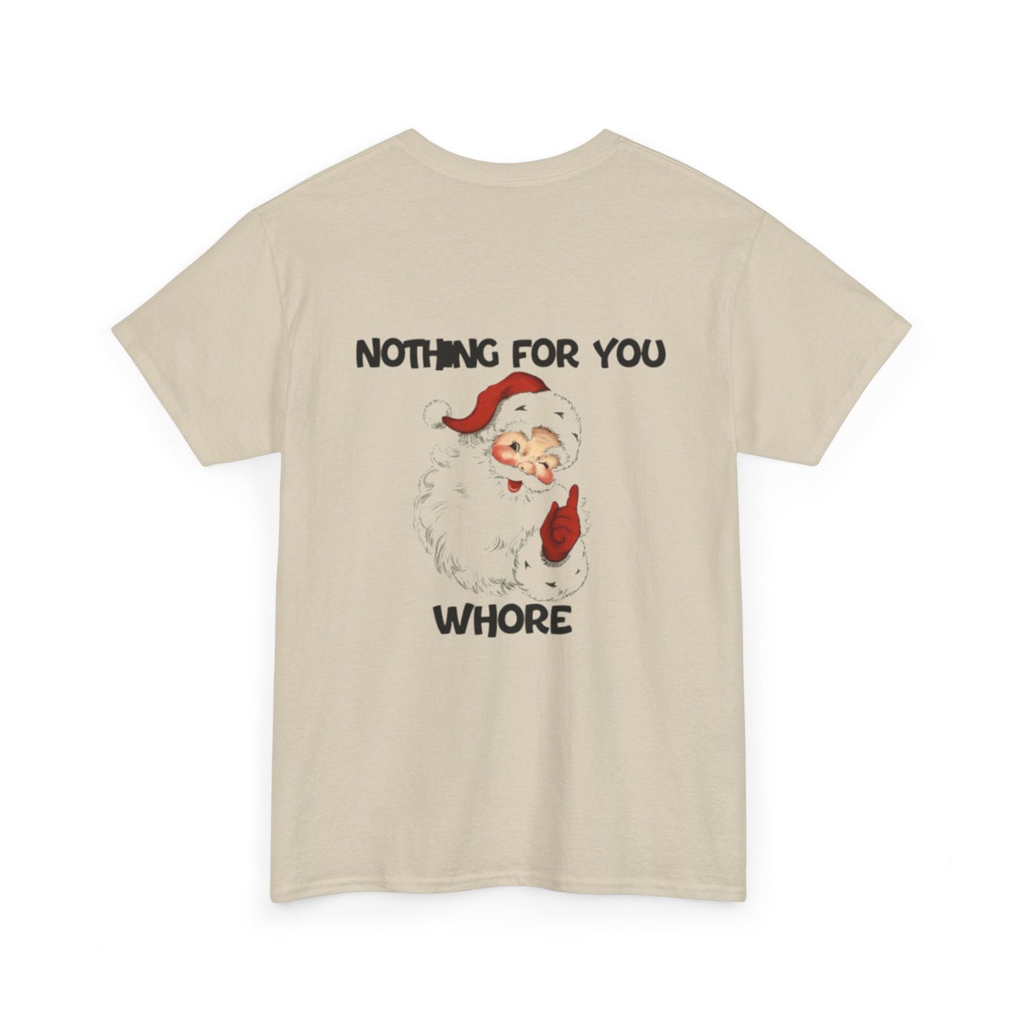 Funny Santa Claus Tee, Unisex Heavy Cotton Tee, Holiday Humor Shirt, Christmas Gift for Friends, Casual Wear