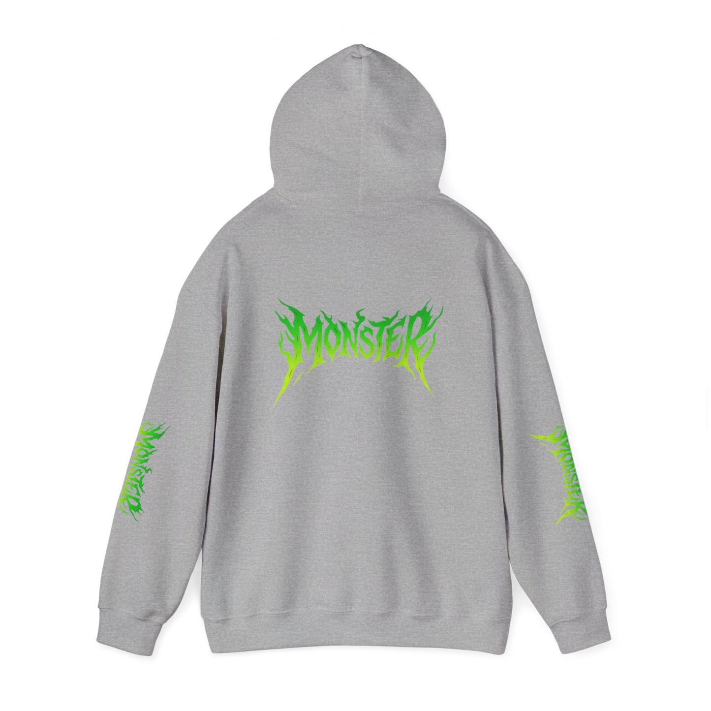 Monster Vibe Unisex Hooded Sweatshirt, Streetwear, Casual Hoodie, Graphic Sweatshirt, Cool Gift, Halloween Apparel, Everyday Wear