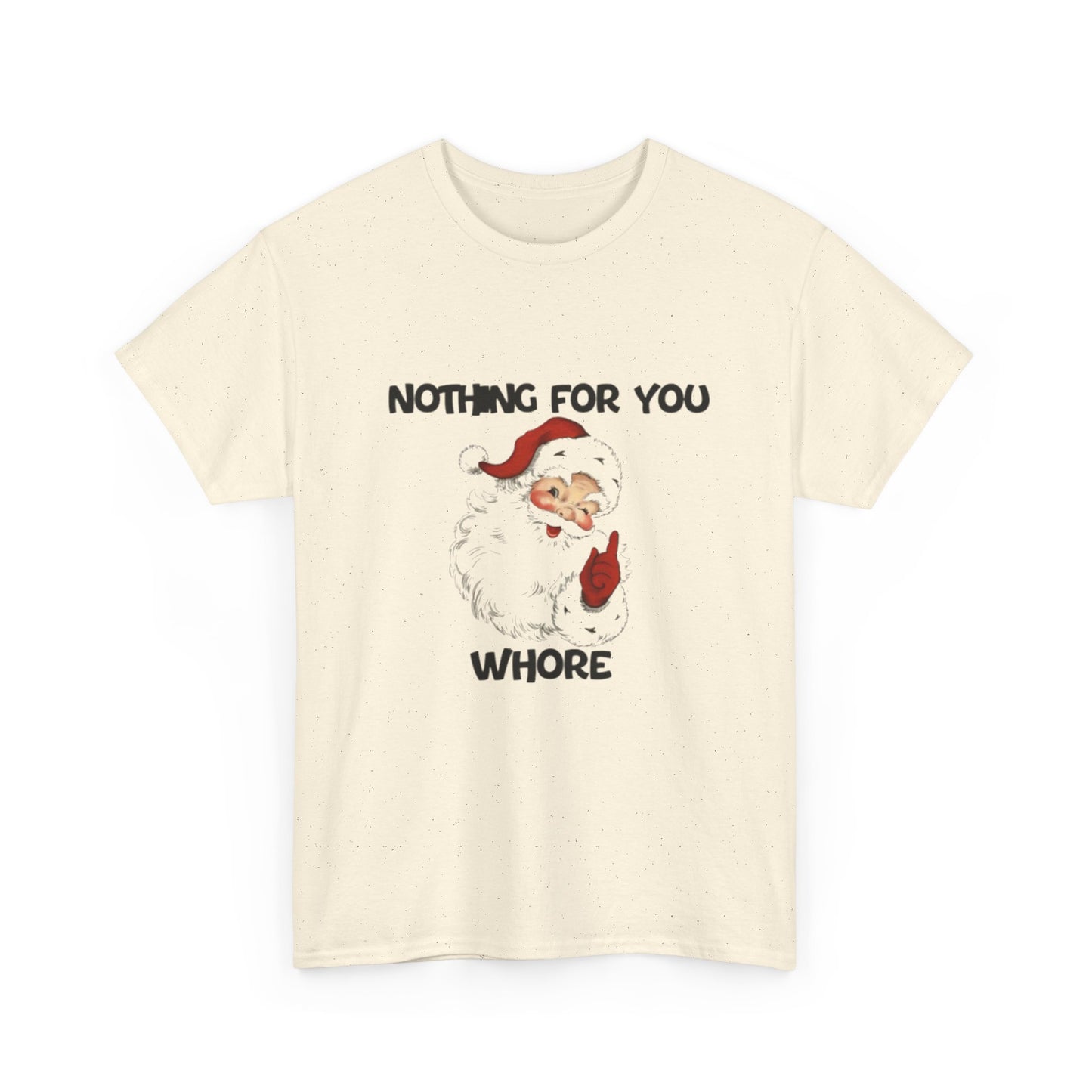 Funny Santa Claus Tee, Unisex Heavy Cotton Tee, Holiday Humor Shirt, Christmas Gift for Friends, Casual Wear