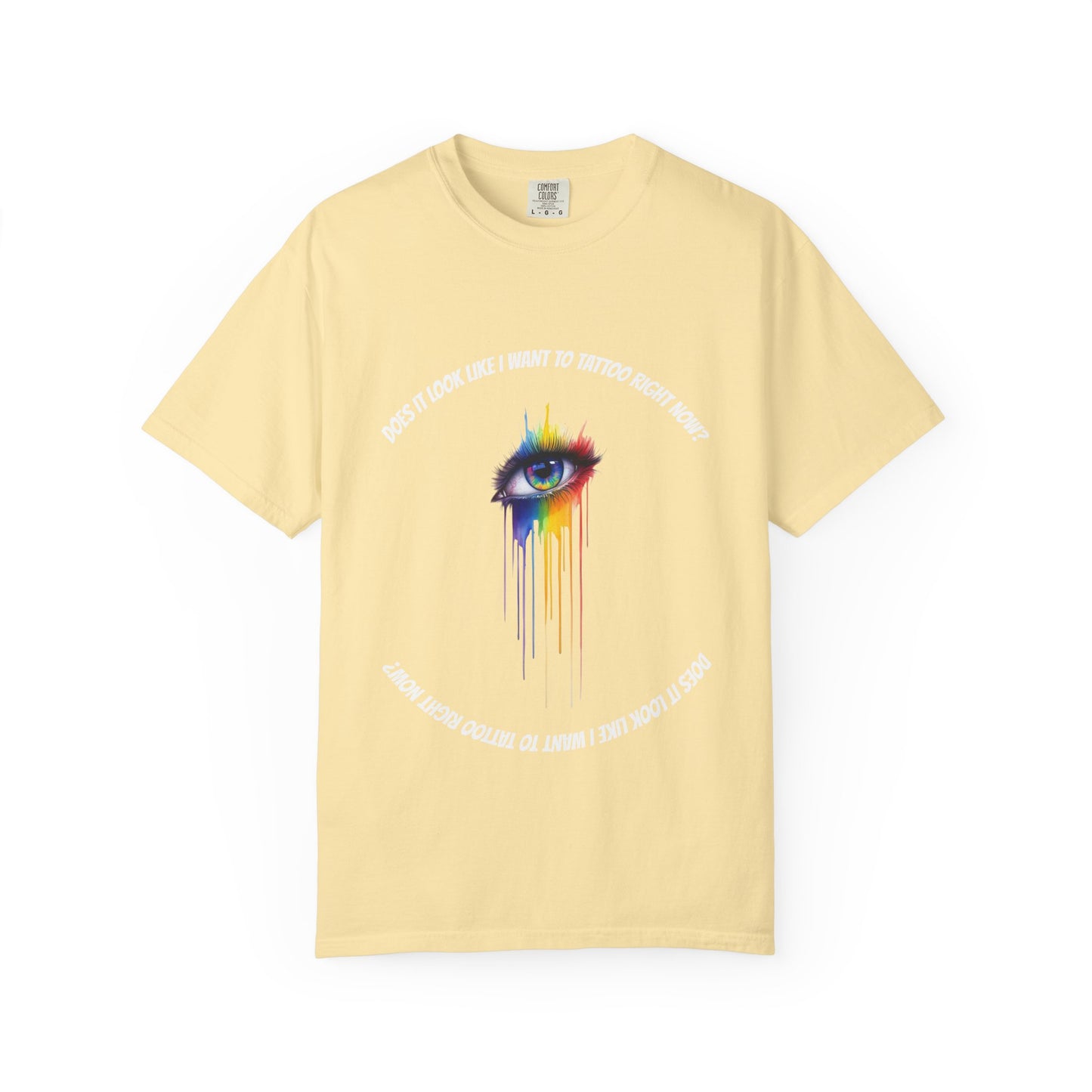 Vibrant Eye Art T-Shirt | Unisex Garment-Dyed Tee, Artistic Apparel, Colorful Fashion, Unique Gift, Everyday Wear