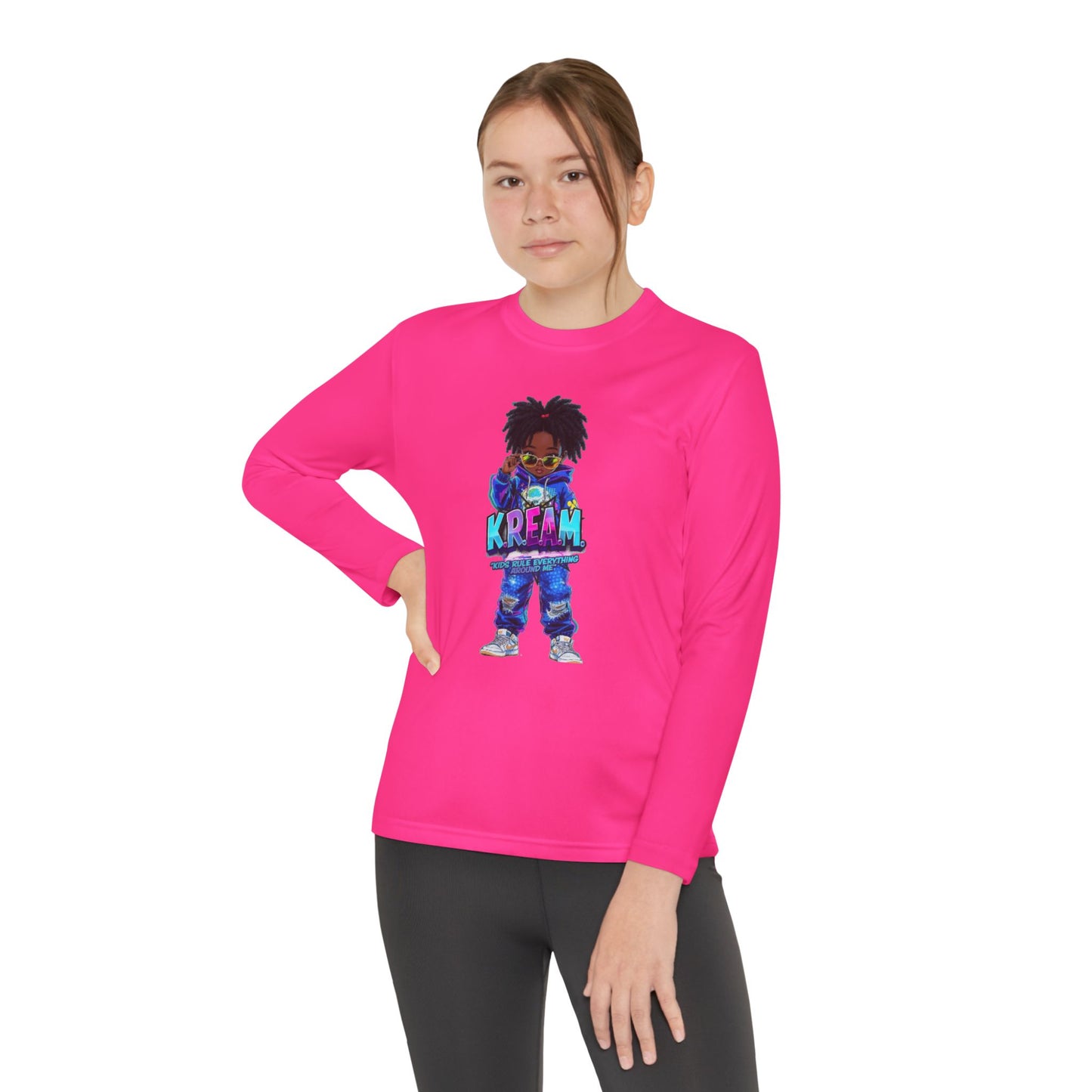 Youth Long Sleeve Tee for Trendy Kids, Cool Graphic Tee, Perfect for Birthdays, Playdates, School Events, Unique Gift Idea