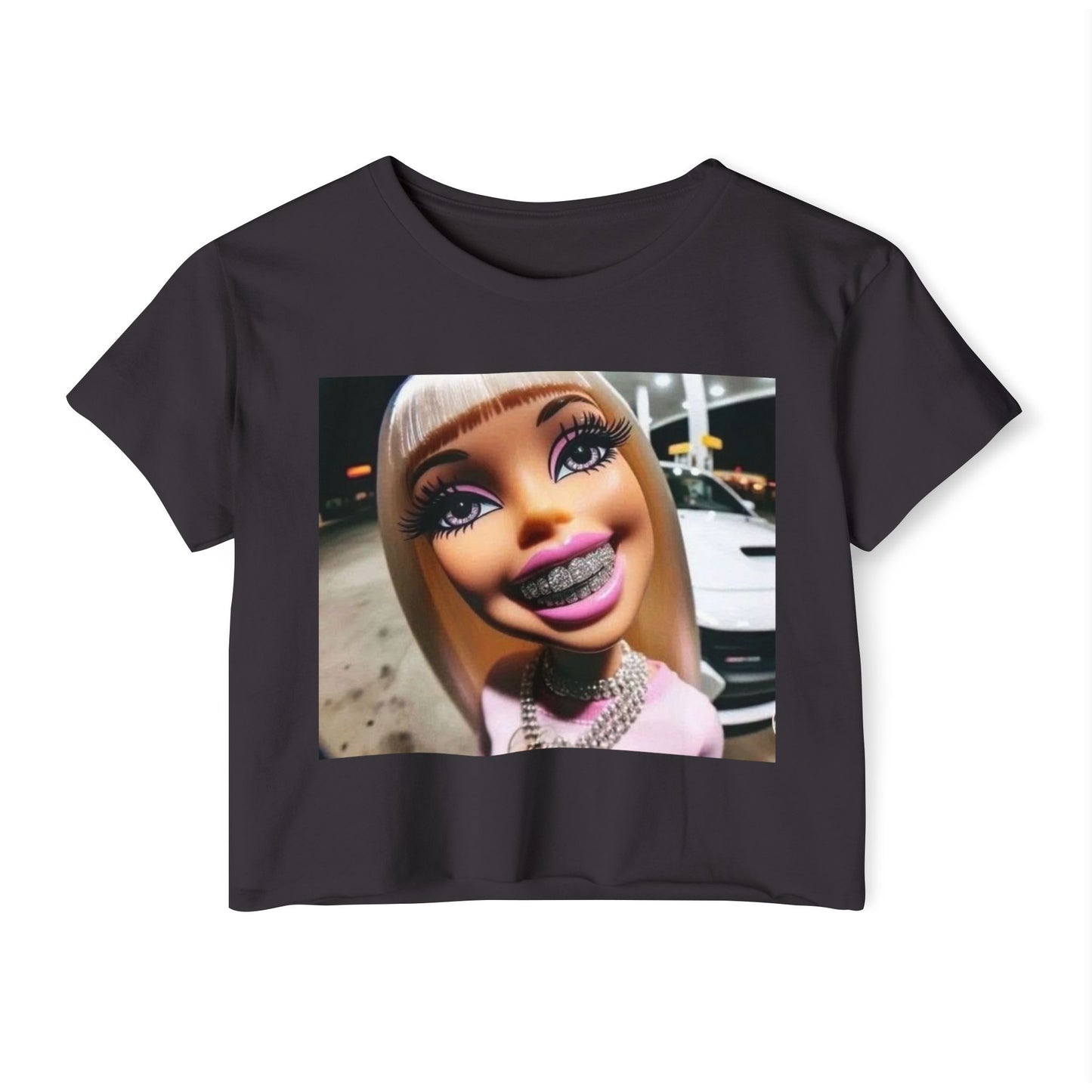 Trendy Women's Festival Crop Top, Cute Party Shirt, Summer Vibes Tee, Casual Summer Fashion, Festival Style Clothing