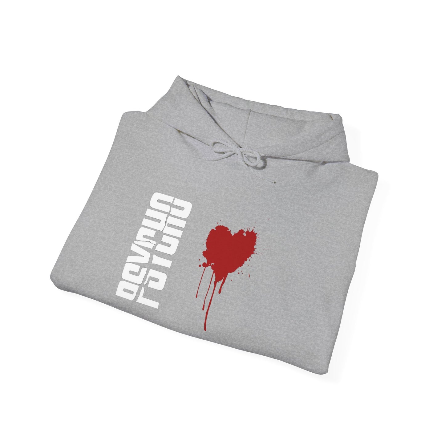Heartfelt Drip Hoodie | Unisex Heavy Blend Sweatshirt, Cozy Gift, Black Hoodie, Casual Attire, Streetwear Style, Valentine's Day