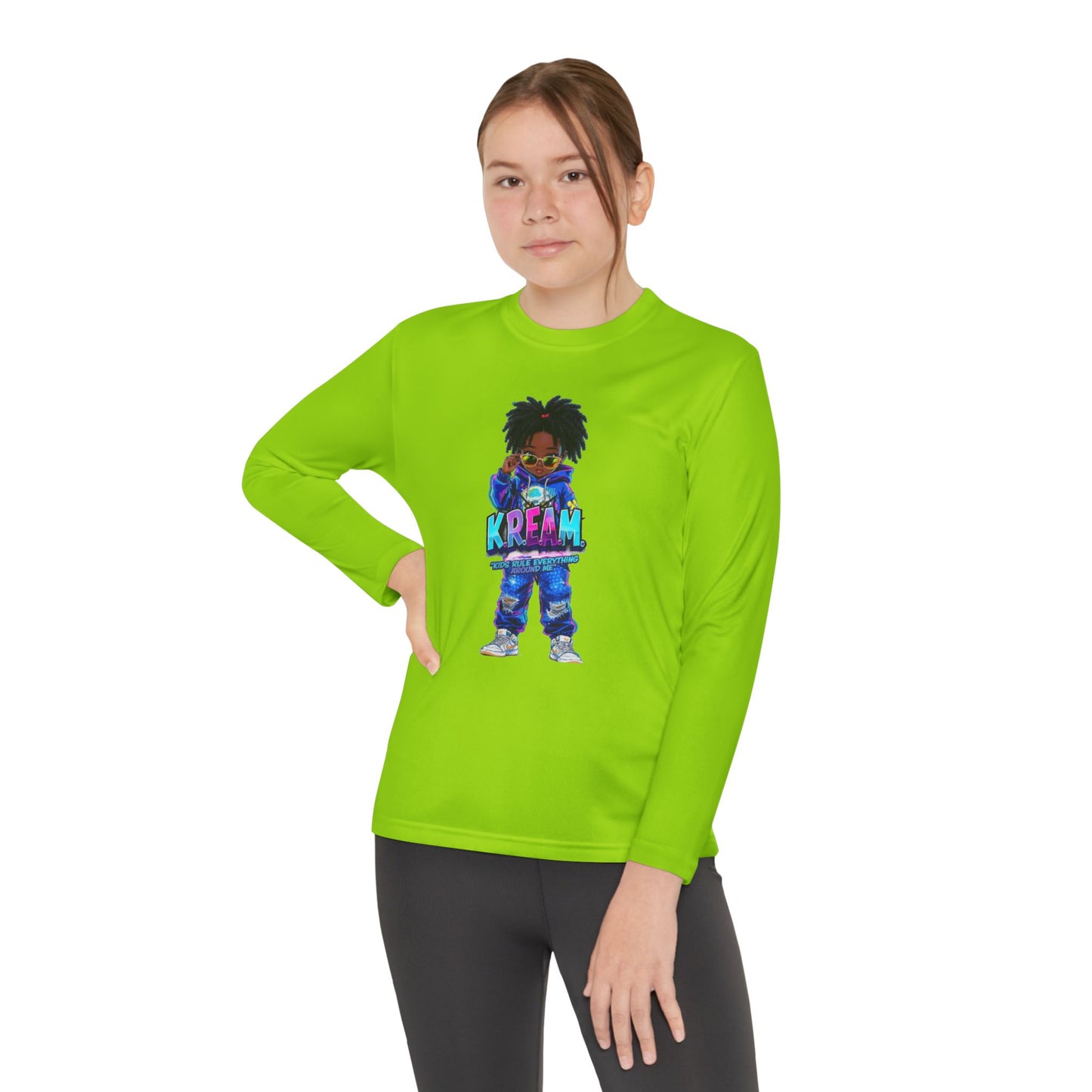 Youth Long Sleeve Tee for Trendy Kids, Cool Graphic Tee, Perfect for Birthdays, Playdates, School Events, Unique Gift Idea