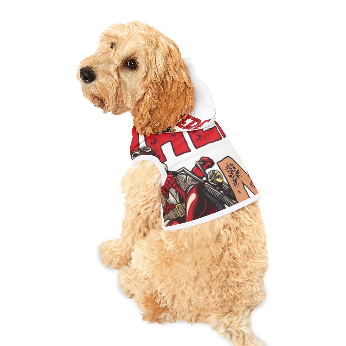 Cool Pet Hoodie for Trendy Pups, Hip Dog Apparel, Motorcycle Pet Clothing, Comfy Hooded Sweatshirt for Dogs, Unique Pet Gift