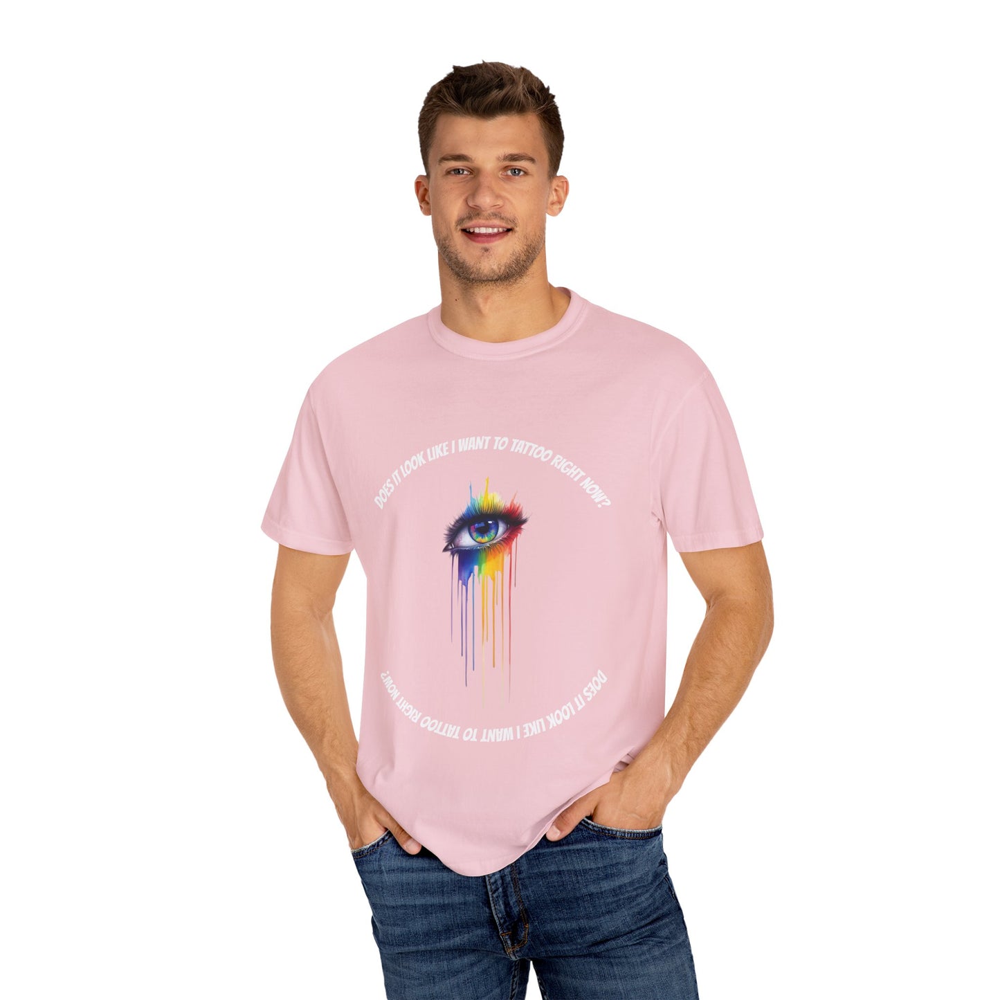 Vibrant Eye Art T-Shirt | Unisex Garment-Dyed Tee, Artistic Apparel, Colorful Fashion, Unique Gift, Everyday Wear