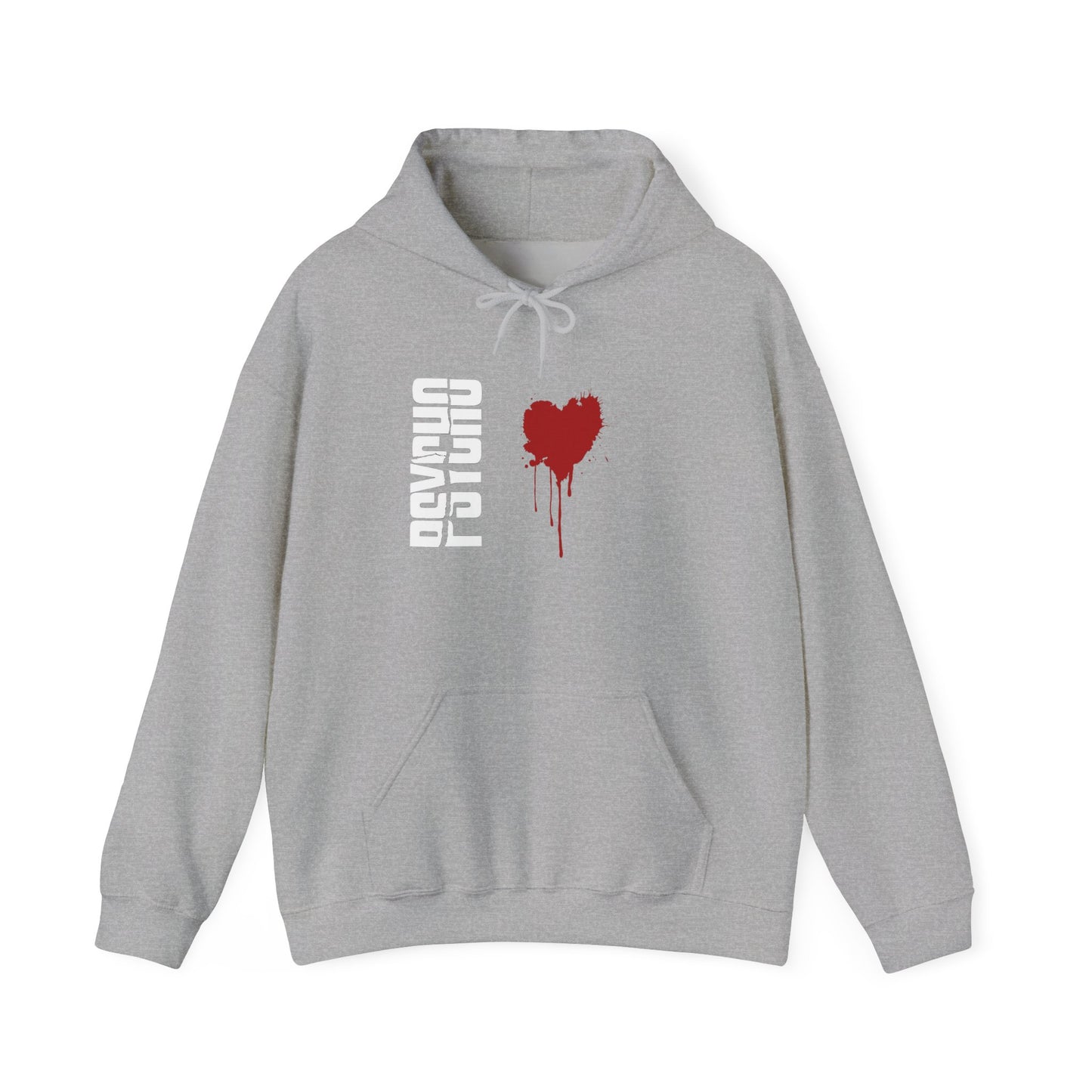 Heartfelt Drip Hoodie | Unisex Heavy Blend Sweatshirt, Cozy Gift, Black Hoodie, Casual Attire, Streetwear Style, Valentine's Day
