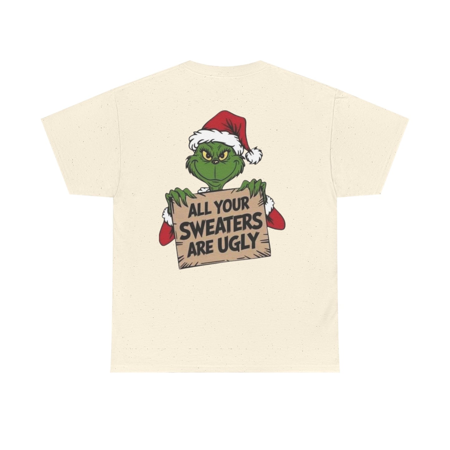 Grinchmas Ugly Sweater Tee, Christmas T-Shirt, Holiday Gift, Funny Tee, Unisex Cotton Shirt, Christmas Party, Grinch Lovers