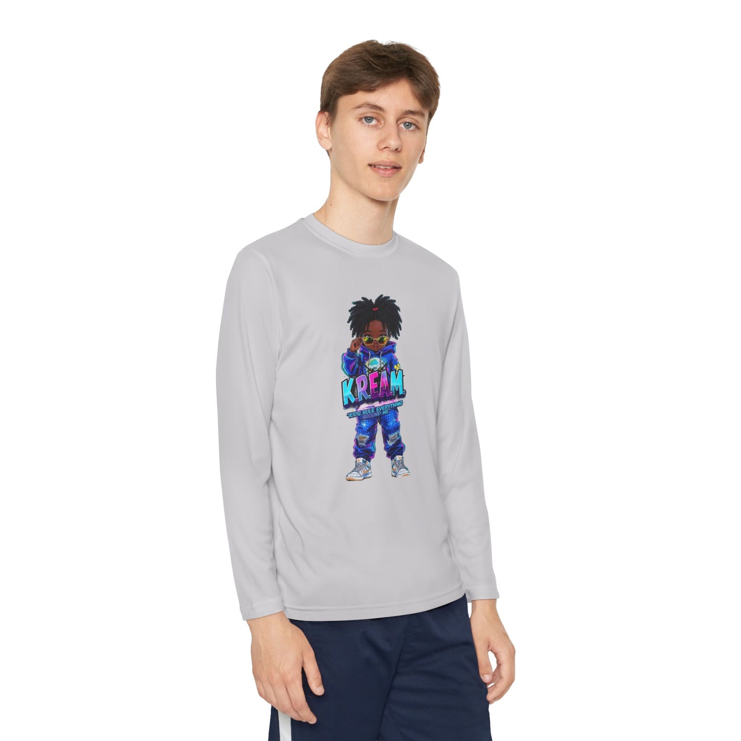 Youth Long Sleeve Tee for Trendy Kids, Cool Graphic Tee, Perfect for Birthdays, Playdates, School Events, Unique Gift Idea