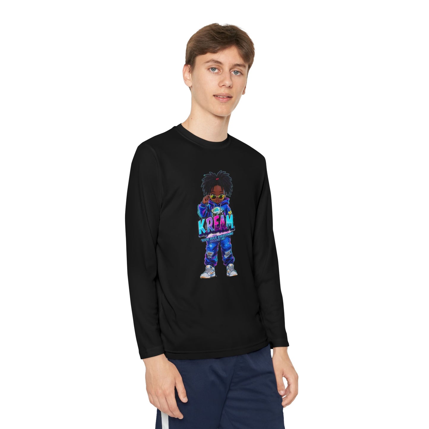 Youth Long Sleeve Tee for Trendy Kids, Cool Graphic Tee, Perfect for Birthdays, Playdates, School Events, Unique Gift Idea