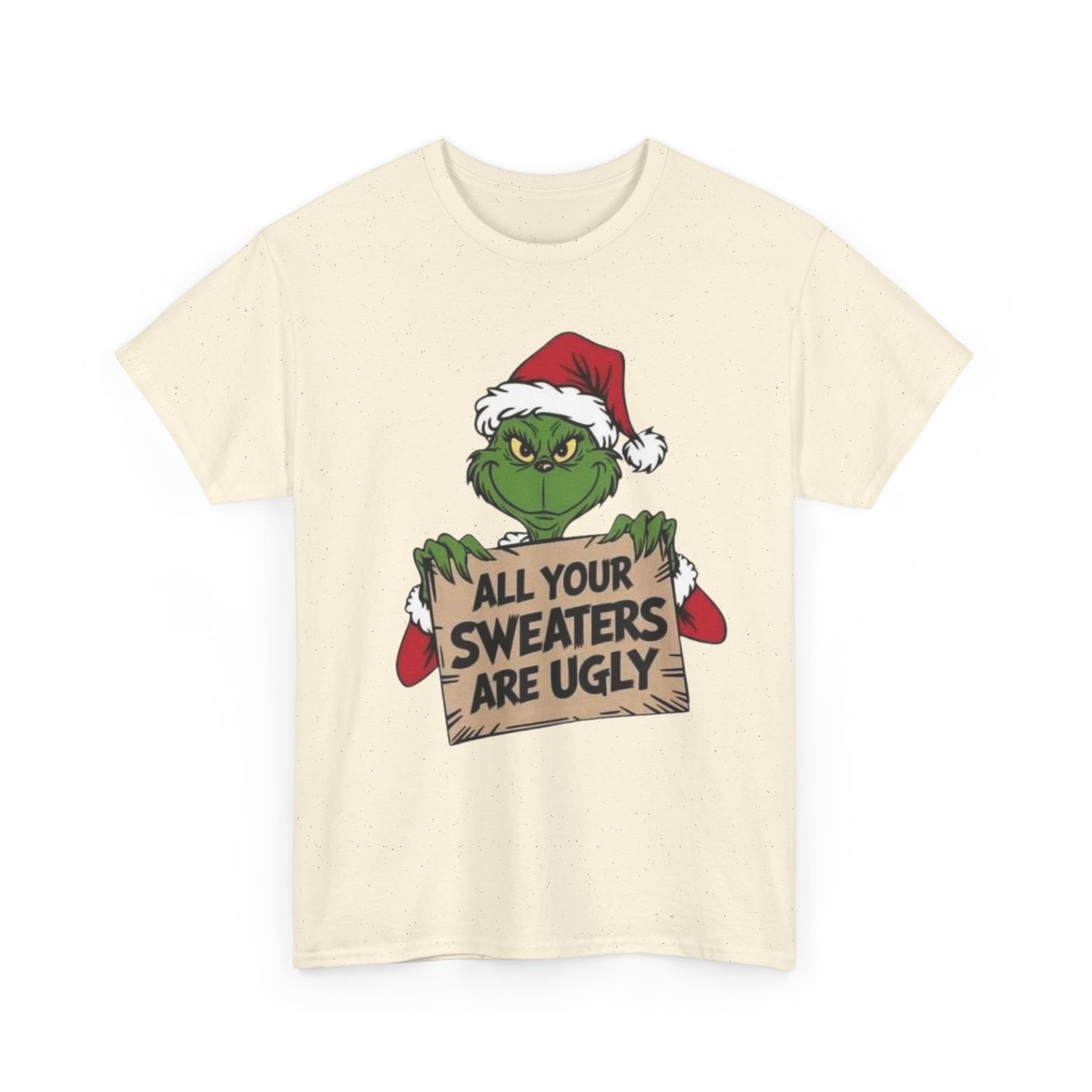 Grinchmas Ugly Sweater Tee, Christmas T-Shirt, Holiday Gift, Funny Tee, Unisex Cotton Shirt, Christmas Party, Grinch Lovers