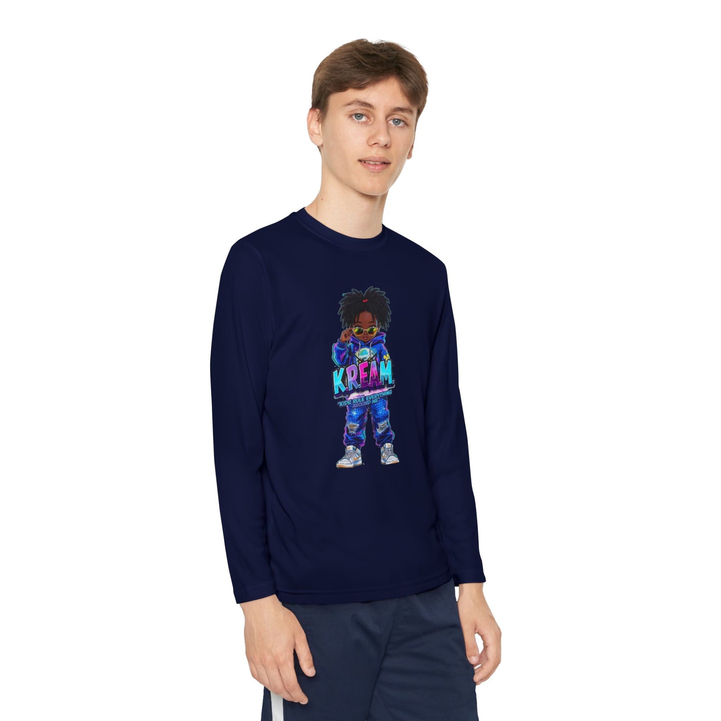 Youth Long Sleeve Tee for Trendy Kids, Cool Graphic Tee, Perfect for Birthdays, Playdates, School Events, Unique Gift Idea
