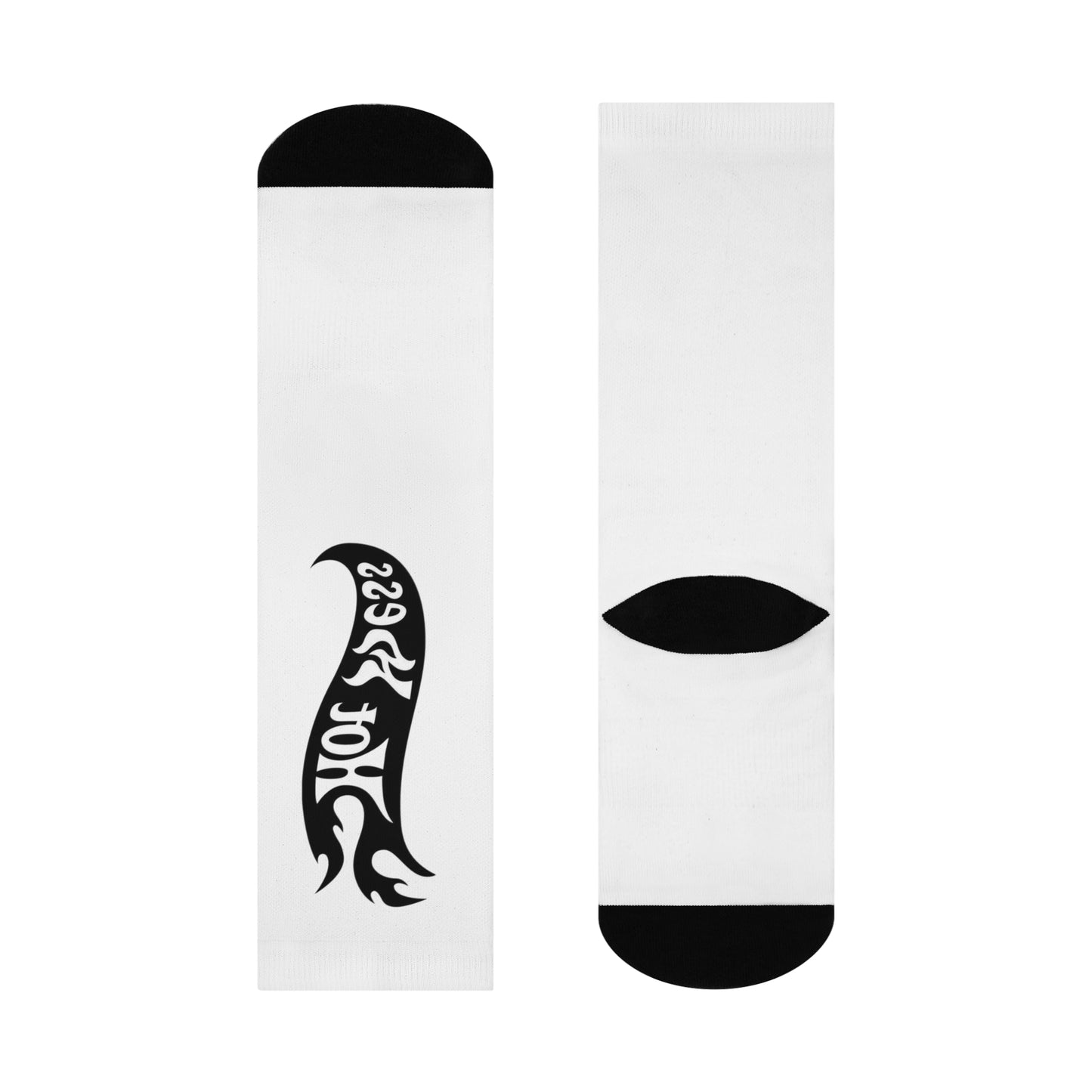 "HOT MESS" Cushioned Crew Socks with Bold Design, Comfortable Socks, Unique Gift for Sock Lovers, Stylish Athletic Socks, Fun Everyday Wear