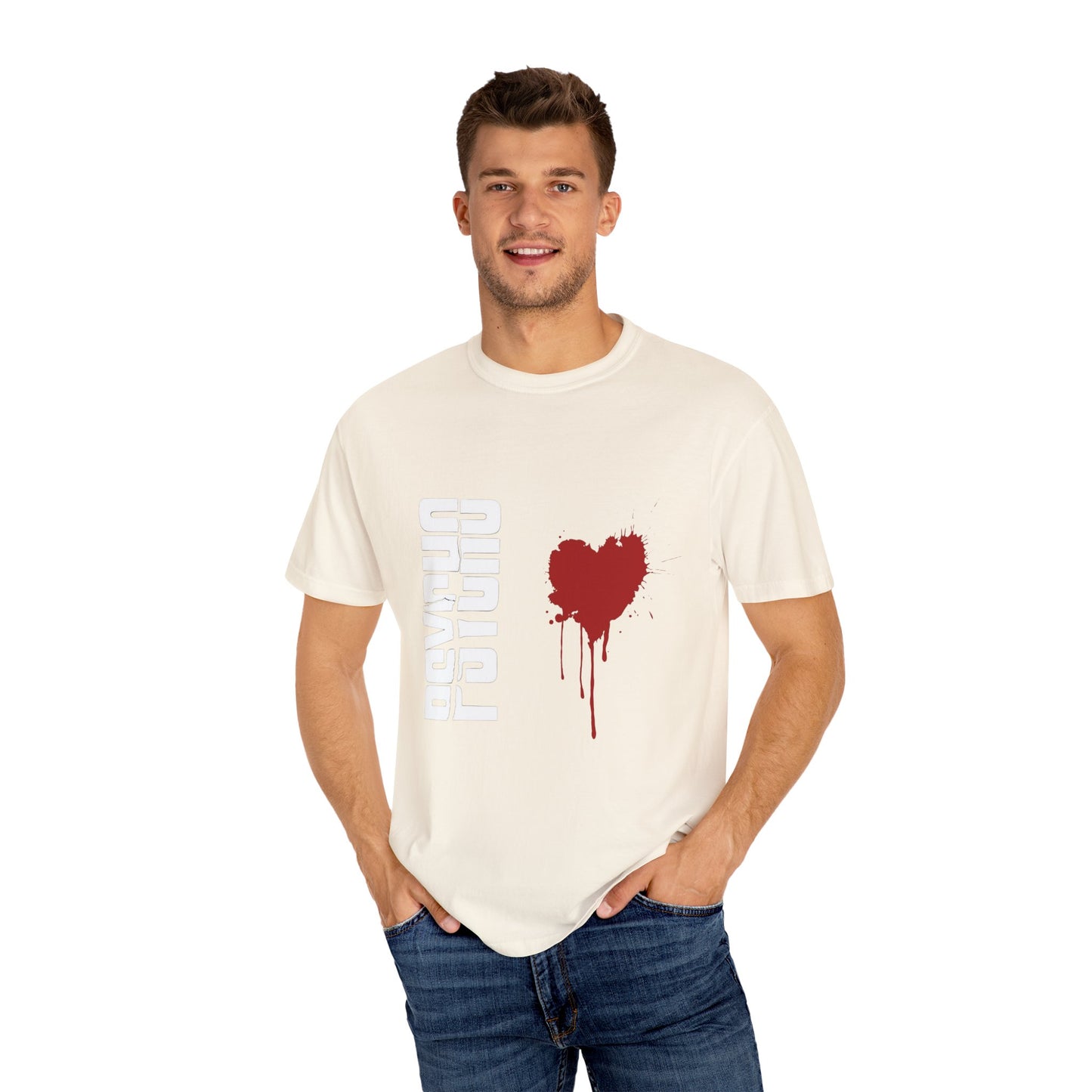 Bleeding Heart Unisex T-Shirt, Casual Love Tee, Heart Graphic Shirt, Gift for Him/Her, Streetwear, Valentine's Day Tee