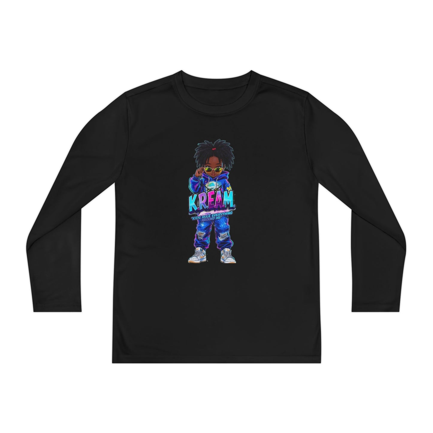 Youth Long Sleeve Tee for Trendy Kids, Cool Graphic Tee, Perfect for Birthdays, Playdates, School Events, Unique Gift Idea