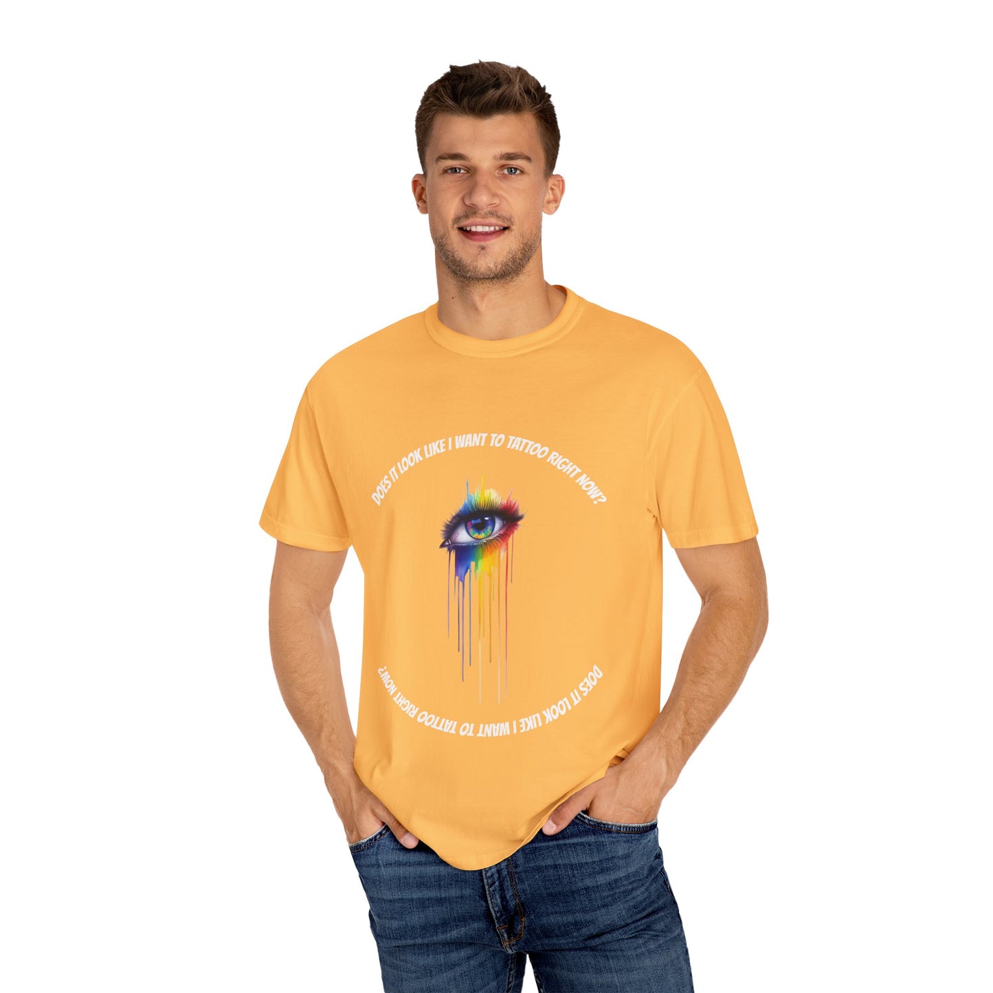 Vibrant Eye Art T-Shirt | Unisex Garment-Dyed Tee, Artistic Apparel, Colorful Fashion, Unique Gift, Everyday Wear
