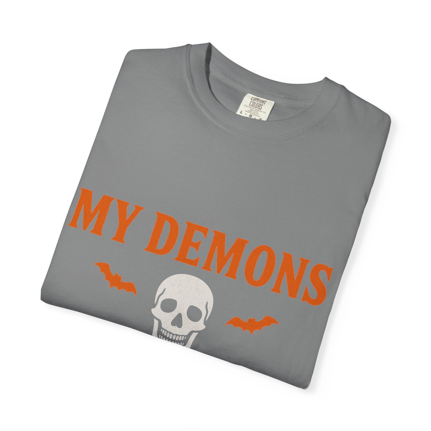 Halloween Themed Unisex T-Shirt with Bats and Humor