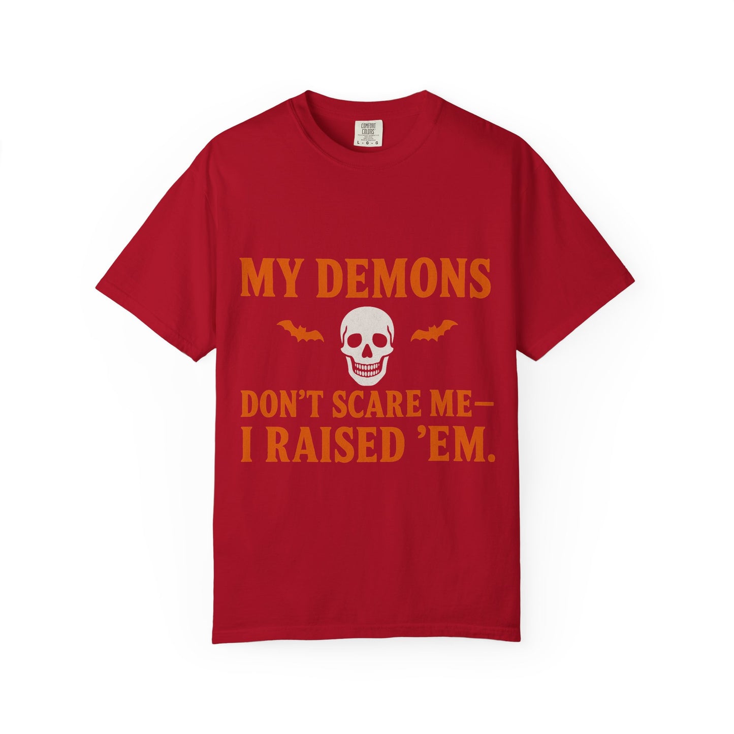 Halloween Themed Unisex T-Shirt with Bats and Humor
