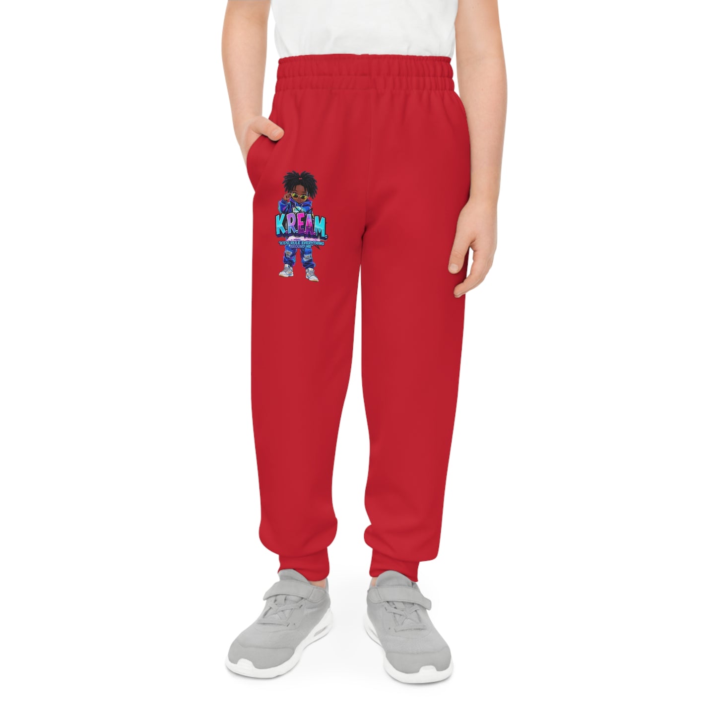 Youth Joggers with Colorful Design, Trendy Kids' Activewear, Cool Retro Style Pants, Perfect for Playtime and Casual Wear
