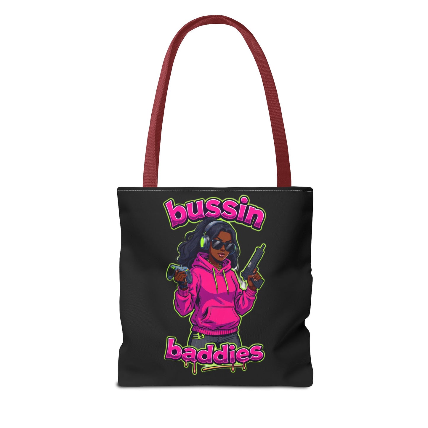 Bussin Baddies Tote Bag, Trendy Carryall, Women's Fashion Accessory, Streetwear Shopping Bag, Gift for Her