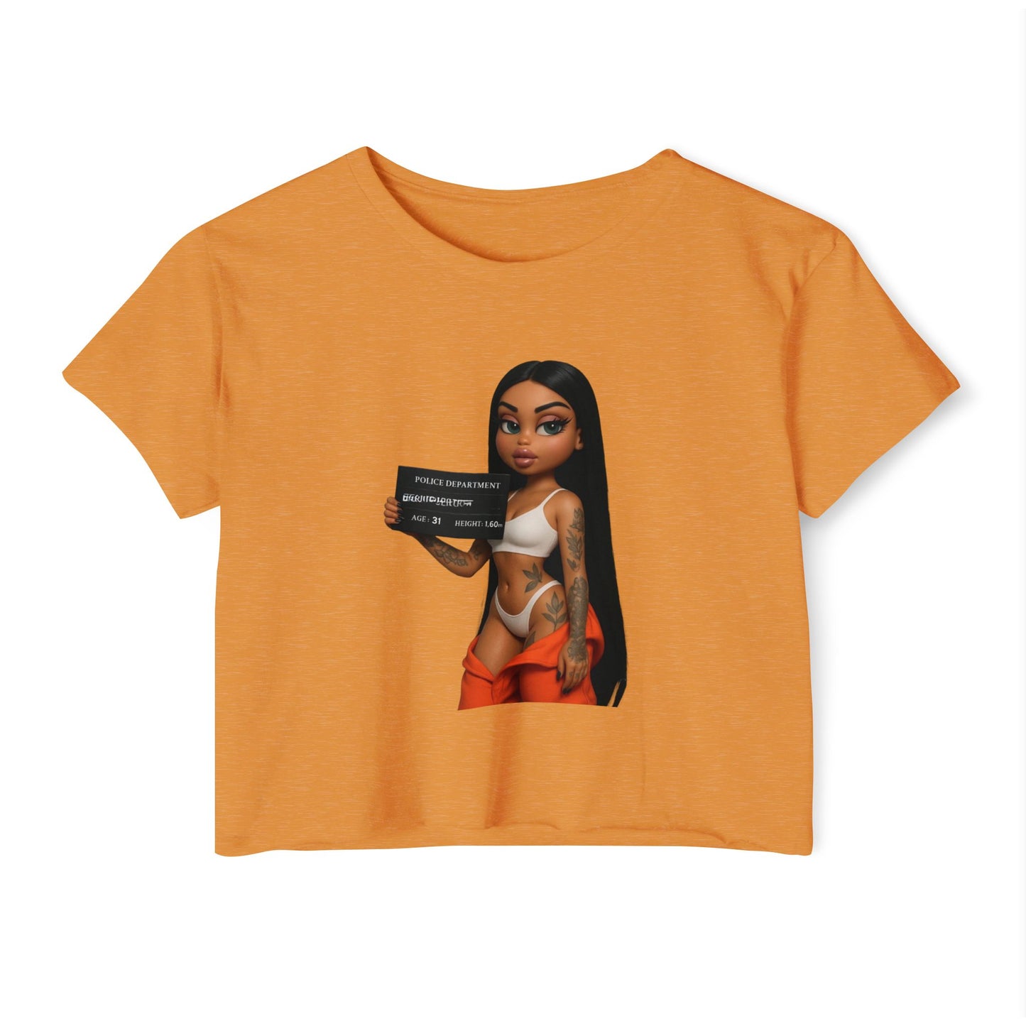 Women’s Festival Crop Top with Playful Graphic | Bohemian Style, Summer Essential, Music Festival Outfit, Casual Wear, Trendy Tee