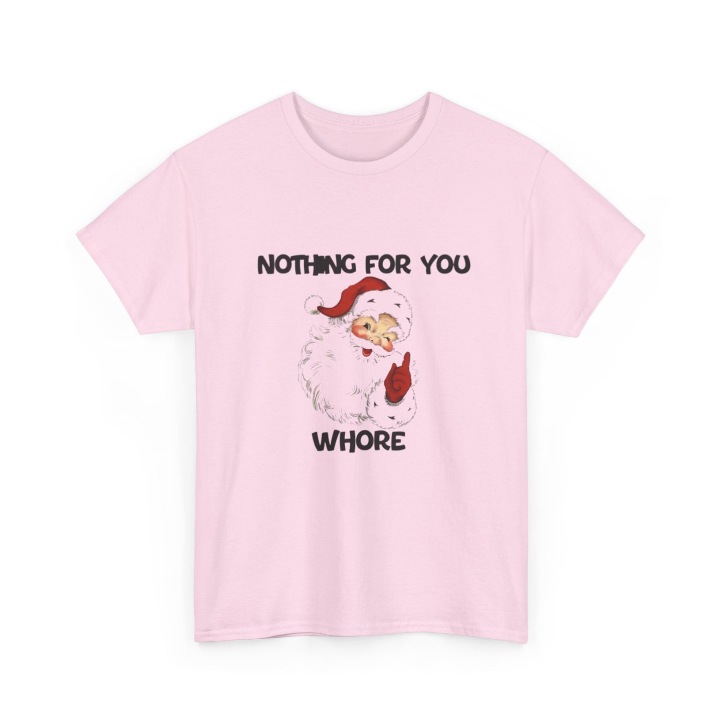Funny Santa Claus Tee, Unisex Heavy Cotton Tee, Holiday Humor Shirt, Christmas Gift for Friends, Casual Wear