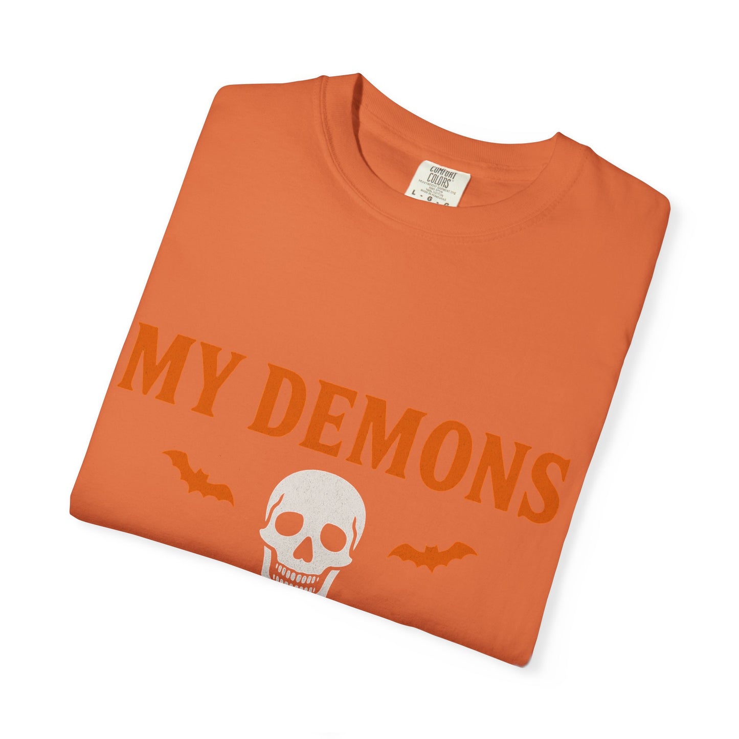Halloween Themed Unisex T-Shirt with Bats and Humor