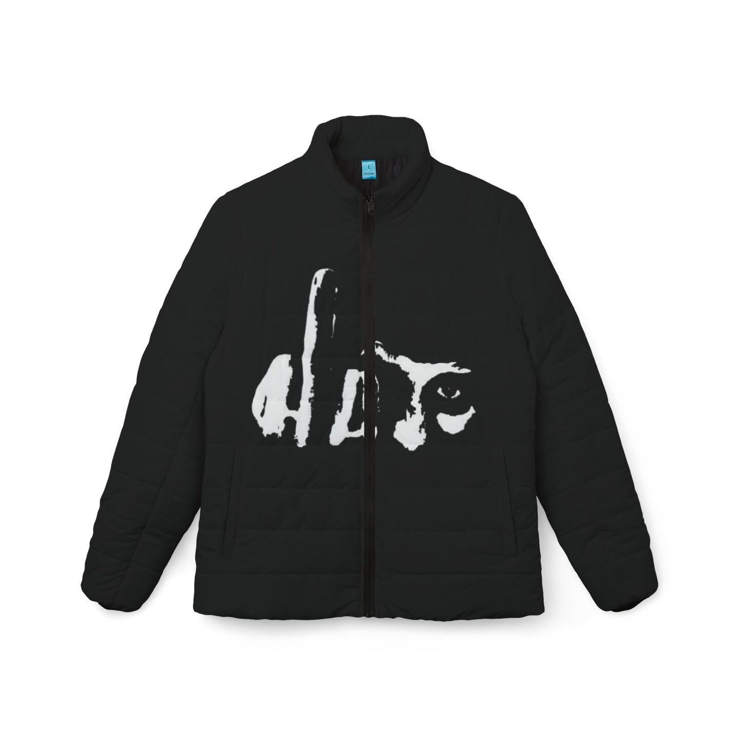 Stylish Women’s Puffer Jacket with Bold Design, Fashion Outerwear, Cold Weather Essential, Trendy Gift for Her, Unique Layering Piece